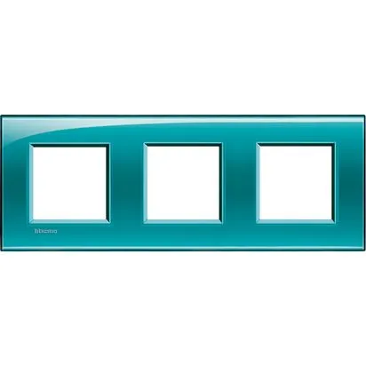 Rama 2 + 2 + 2 module 71mmVerde Intens - Bticino Living Light - LNA4802M3VD