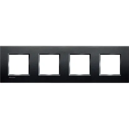 Rama 2 + 2 + 2 + 2 module Antracit BTicino Living Light - LNA4802M4AR