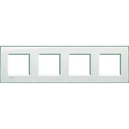 Rama 2 + 2 + 2 + 2 module Aquamarine BTicino Living Light - LNA4802M4KA