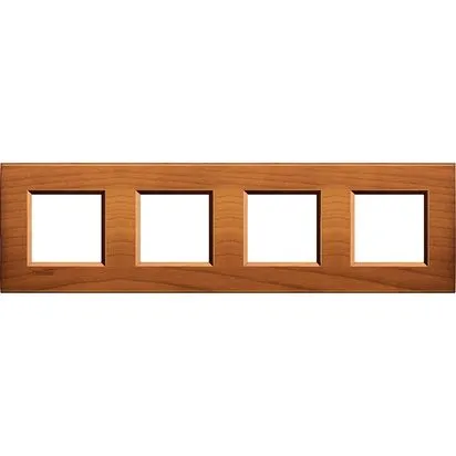 Rama 2 + 2 + 2 + 2 module 71mm Lemn Cires Bticino Living Light - LNA4802M4LCA
