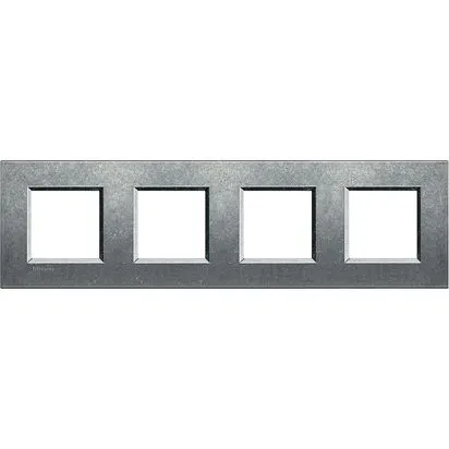 Rama 2 + 2 + 2 + 2 module Gri Natural BTicino Living Light - LNA4802M4NA
