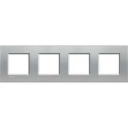 Rama 2 + 2 + 2 + 2 module aluminiu bticino living light - lna4802m4te