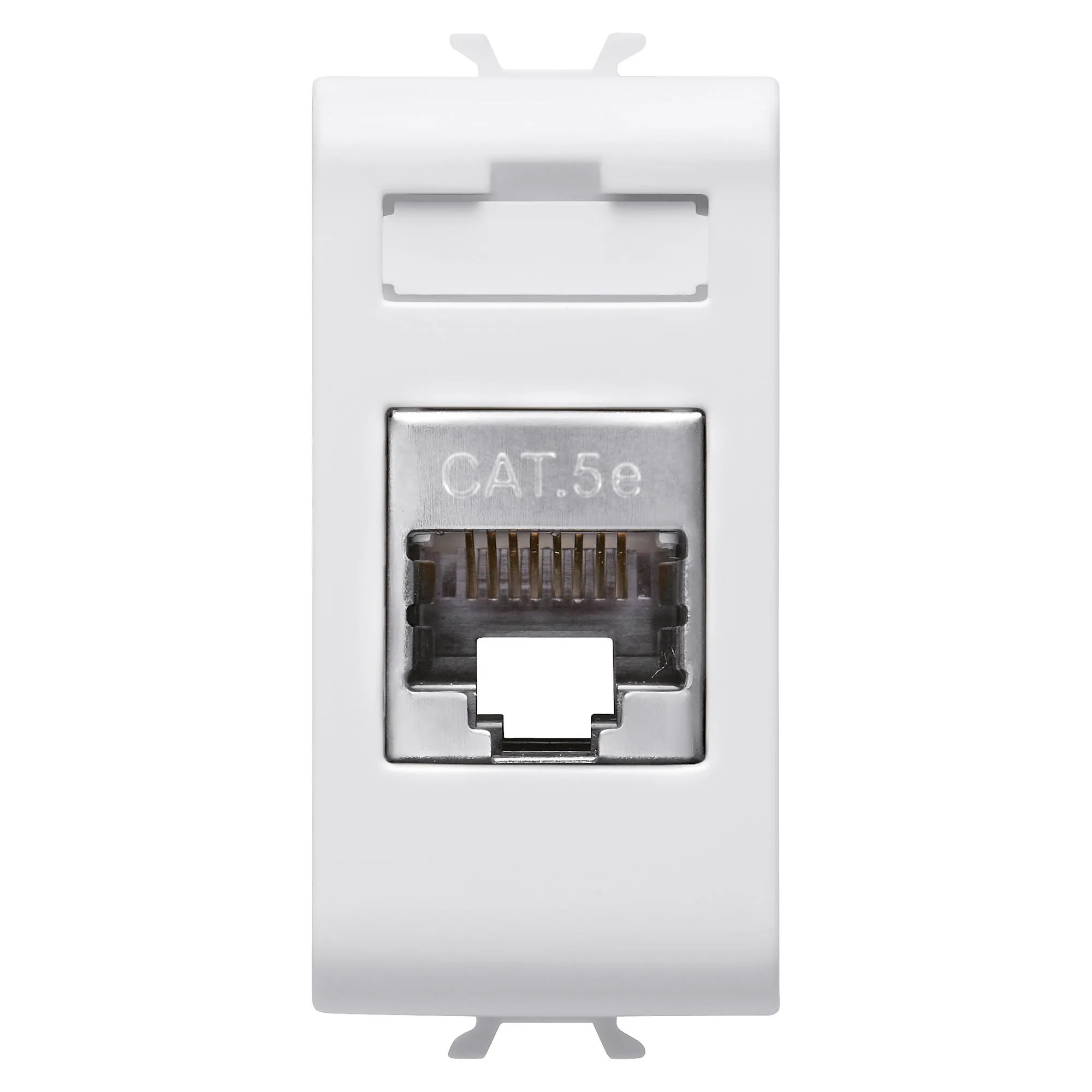 Priza, RJ45, Gewiss, Chorus, categoria, 5e, FTP, 1, modul, alb, lucios, GW10422