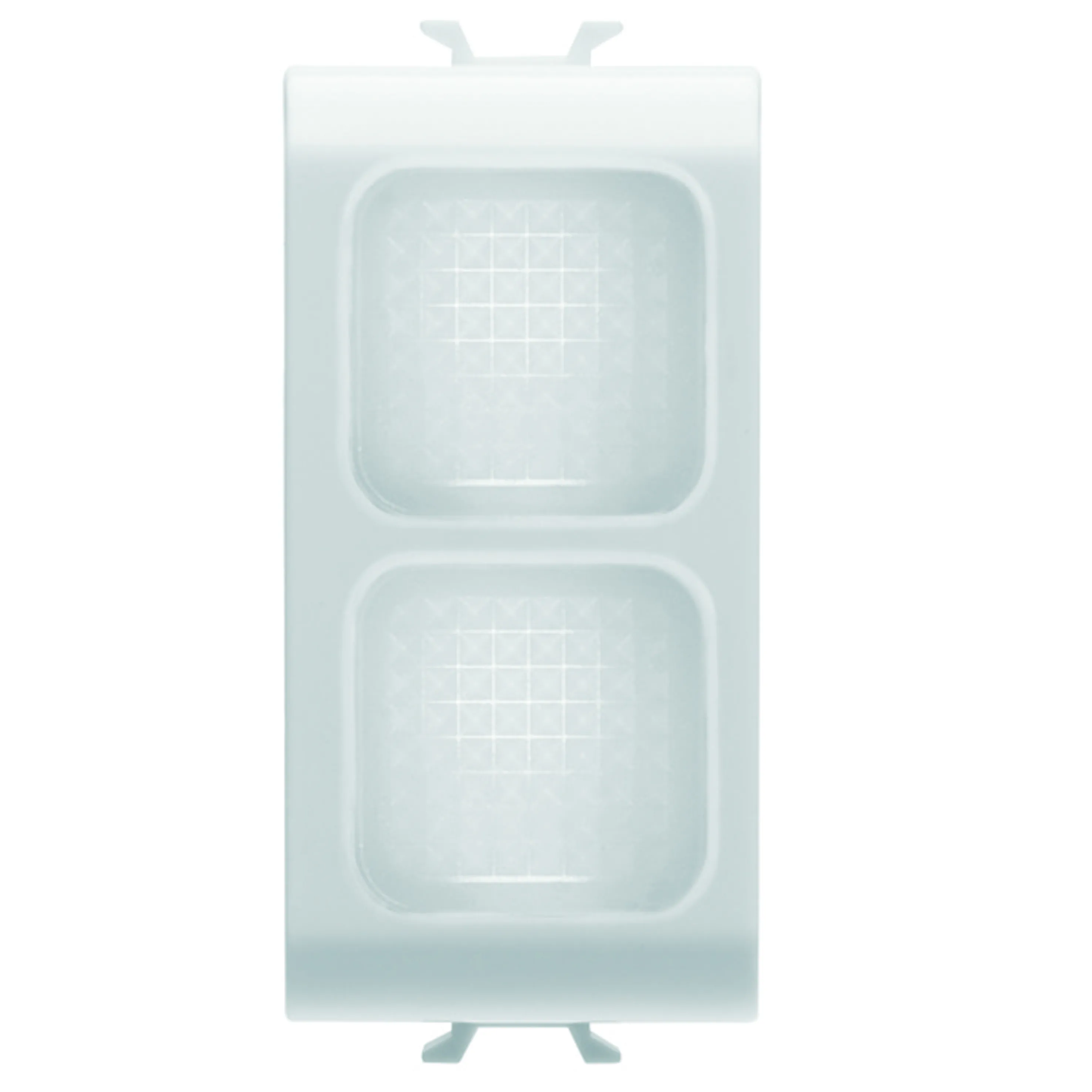 Lampa, indicatoare, dubla, opal, 1, modul, alb, lucios, Gewiss, Chorus, GW10628