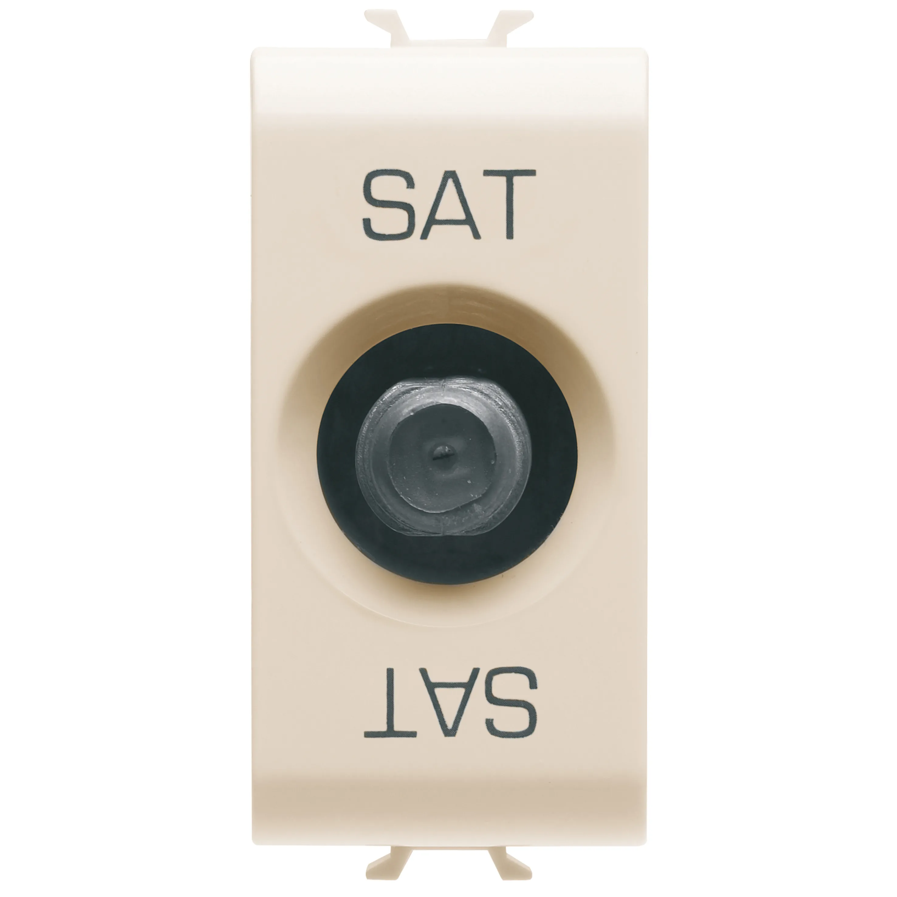 Priza, coaxiala, TV/SAT, Gewiss, Chorus, ecranare, clasa, A, conector, F, mama, directa, cu, trecere, de, curent, 1, modul, fildes, GW11371