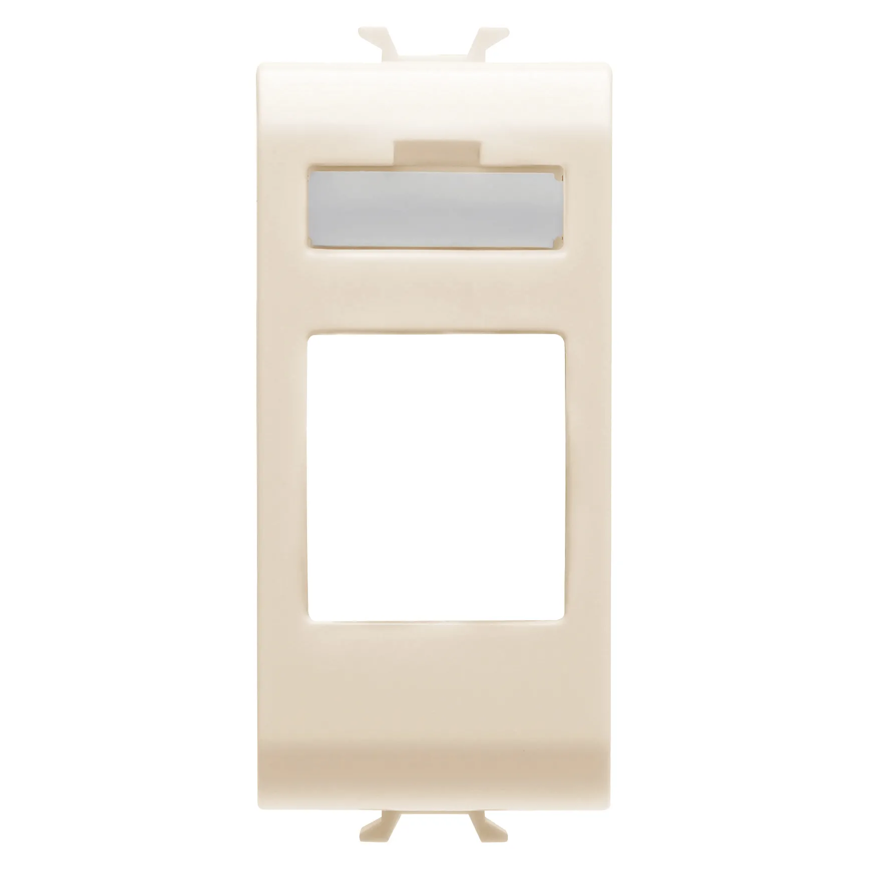Adaptor, conectori, date, carcasa, tip, AMP, mufa, trapezoidala, 1, modul, fildes, Gewiss, Chorus, GW11431 