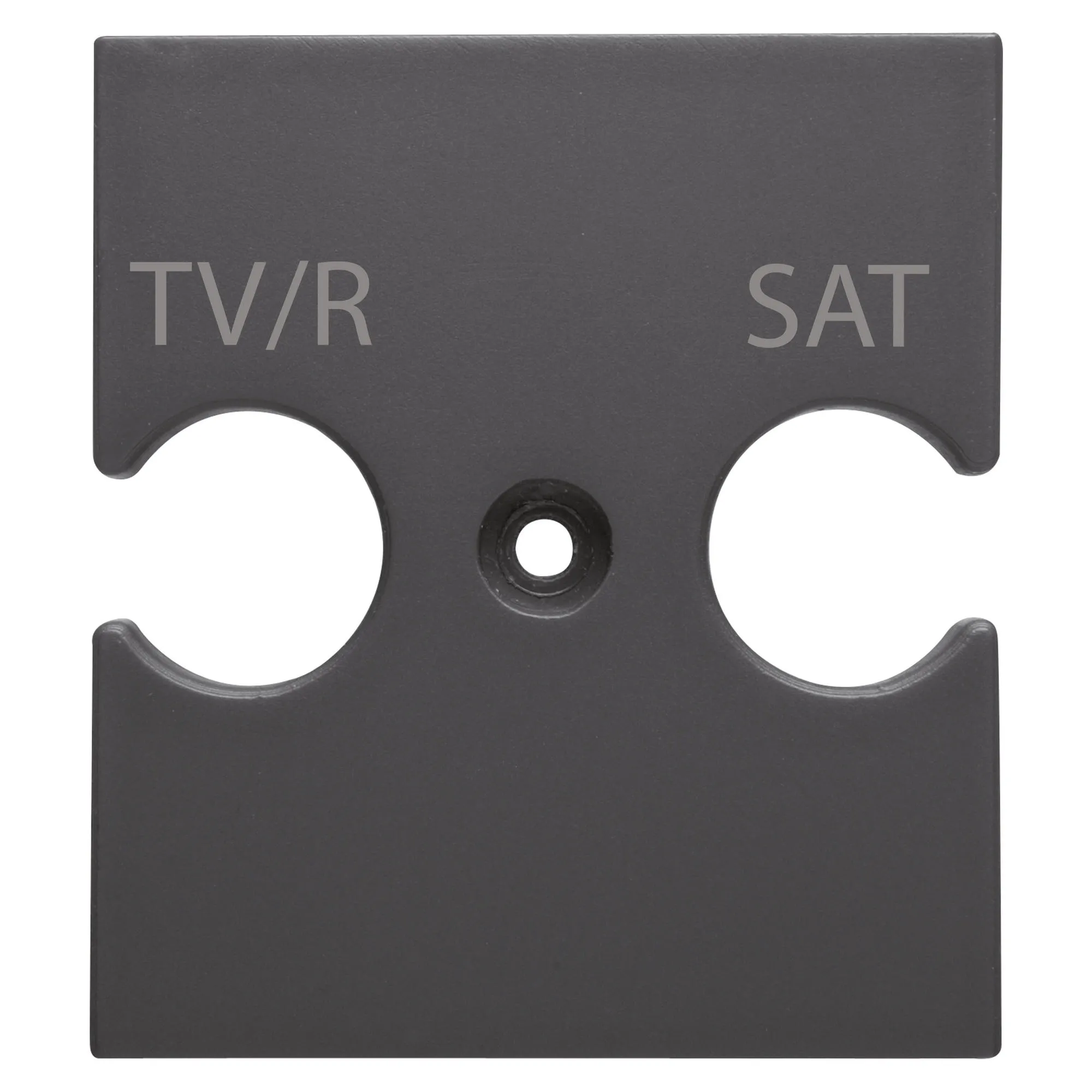 Suport, universal, -, priză, TV/R-SAT, combinată, negru, satinat, Gewiss, Chorus, GW12387