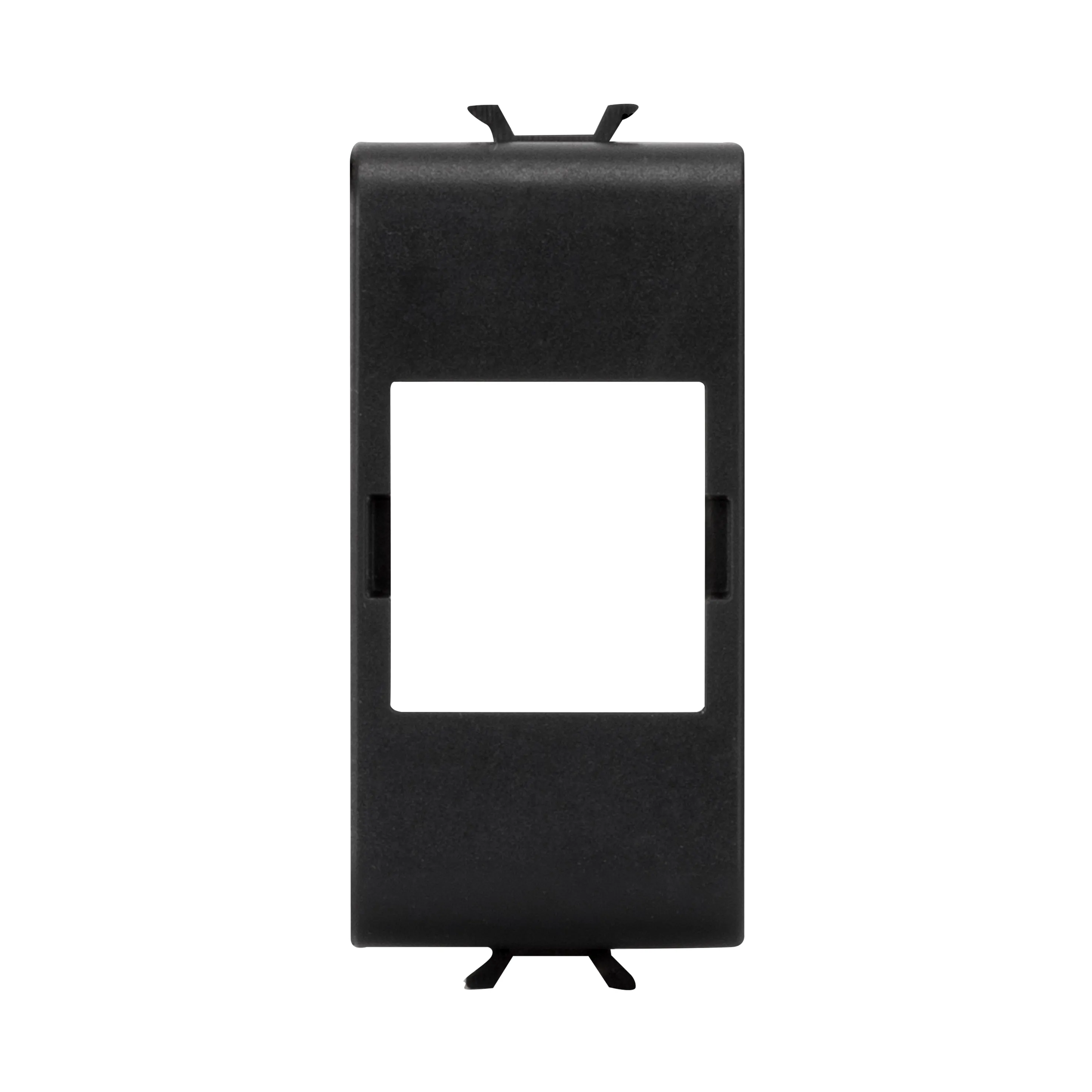 Adaptor, conectori, date, carcasa, tip, SYSTIMAX, COMMSCOPE, 1, modul, negru, satinat, Gewiss, Chorus, GW12438