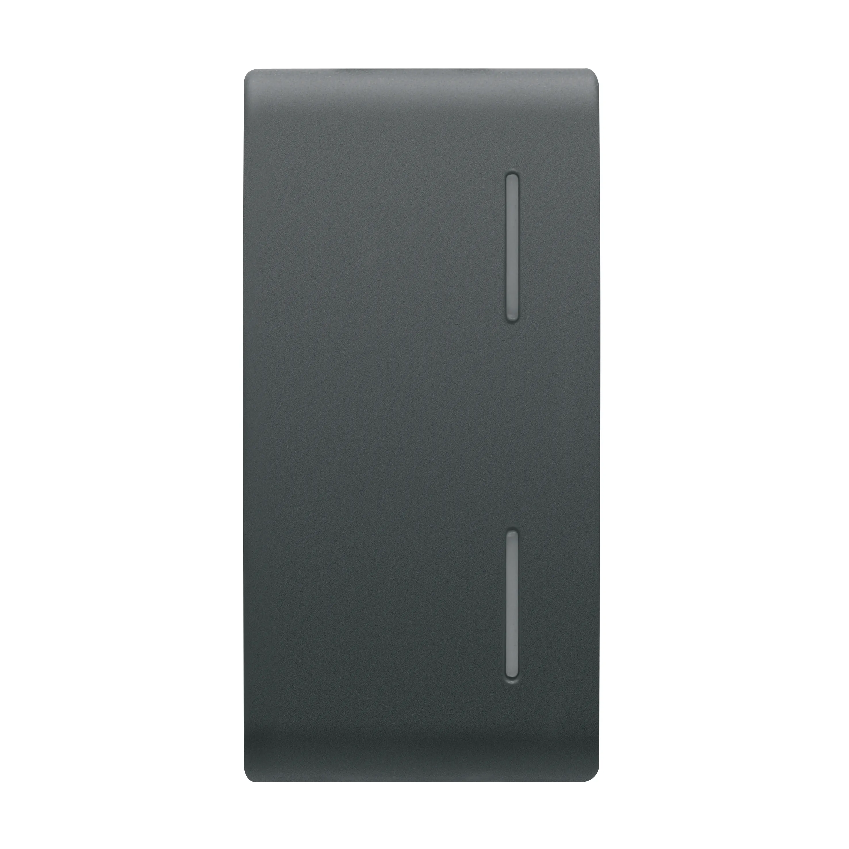 Buton, cu, revenire, inlocuibil, pentru, panoul, cu, butoane, cu, 2, difuzoare, 1, modul, negru, satinat, Gewiss, Chorus, GW12557
