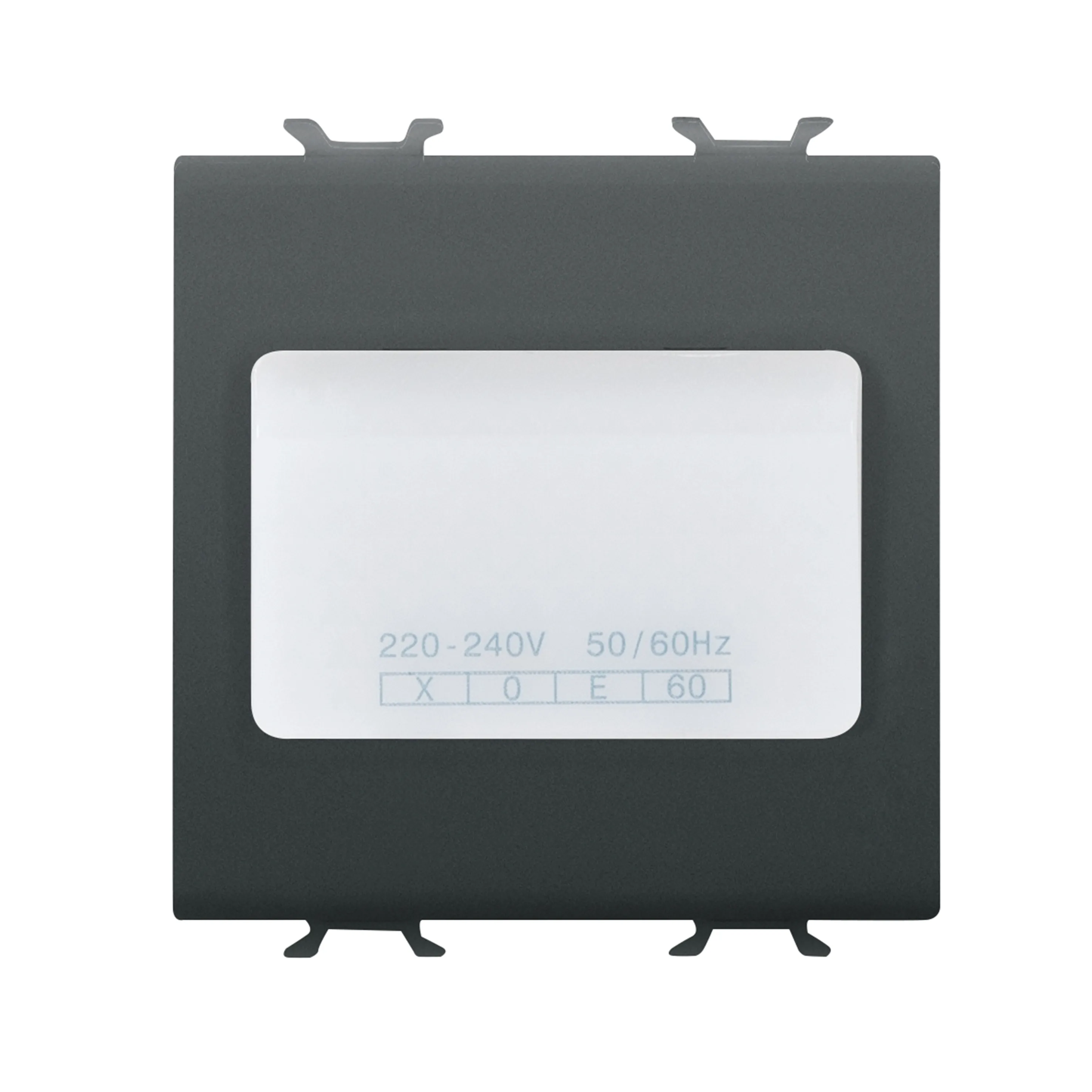Lampa, autonoma, de, urgenta, 230V, c.a., 50/60, Hz, 1h, 2, module, negru, satinat, Gewiss, Chorus, GW12663 