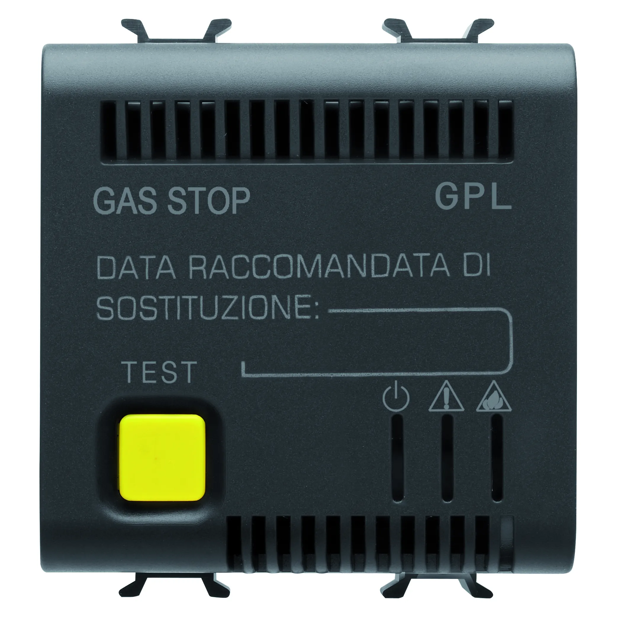 Detector, GPL, 12V, c.a./c.c., 2, module, negru, satinat, Gewiss, Chorus, GW12711