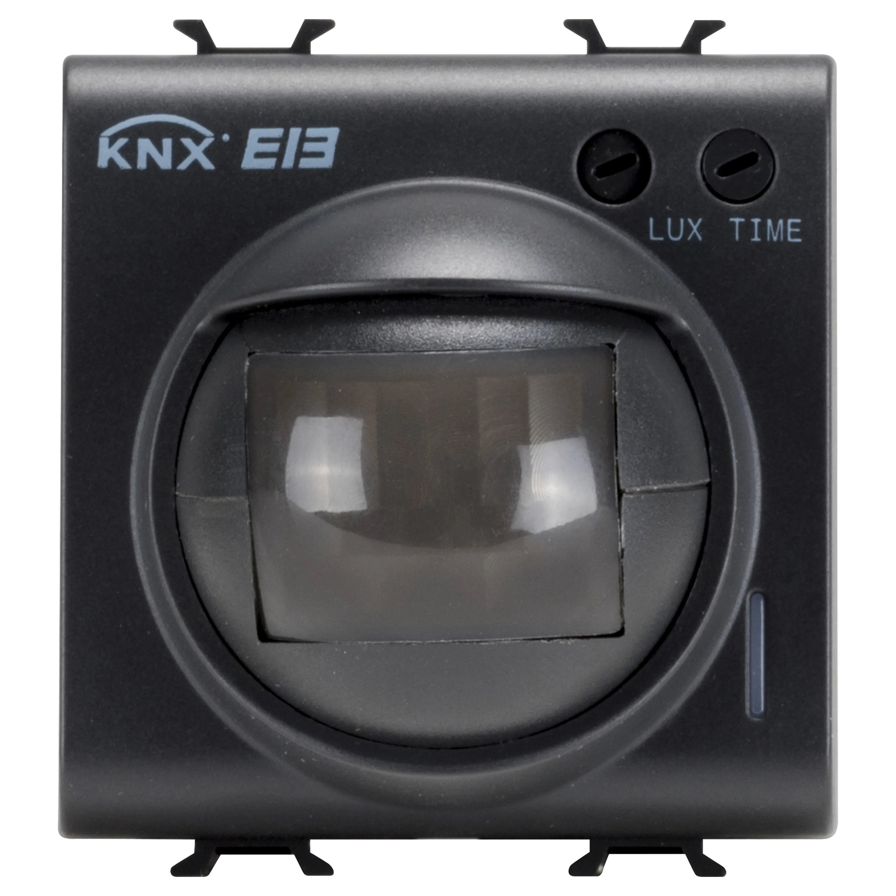 Detector, de, miscare, IR, cu, senzor, crepuscular, KNX, 2, module, negru, satinat, Gewiss, Chorus, GW12786