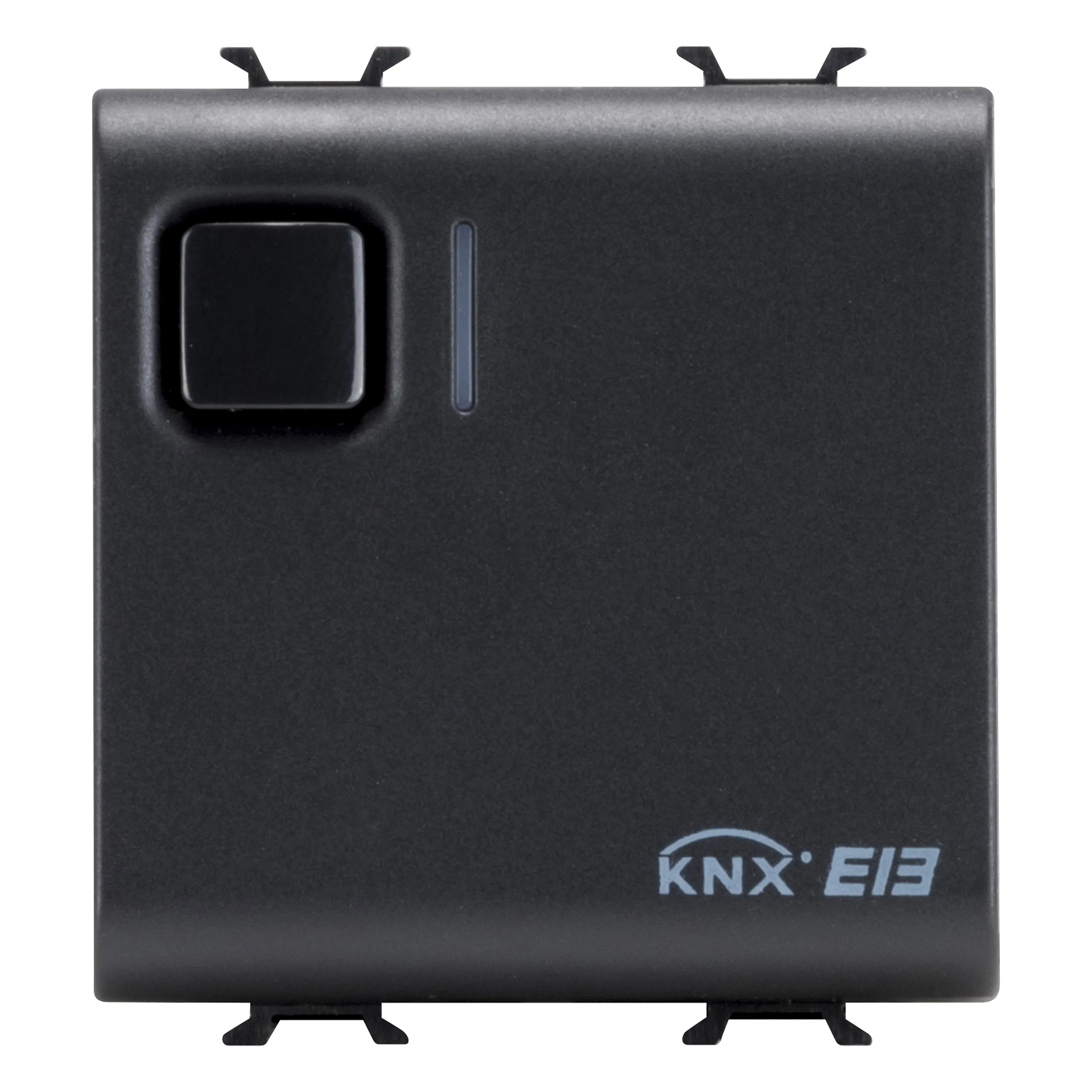 Intrerupator, 16A, KNX, 2, module, negru, satinat, Gewiss, Chorus, GW12796