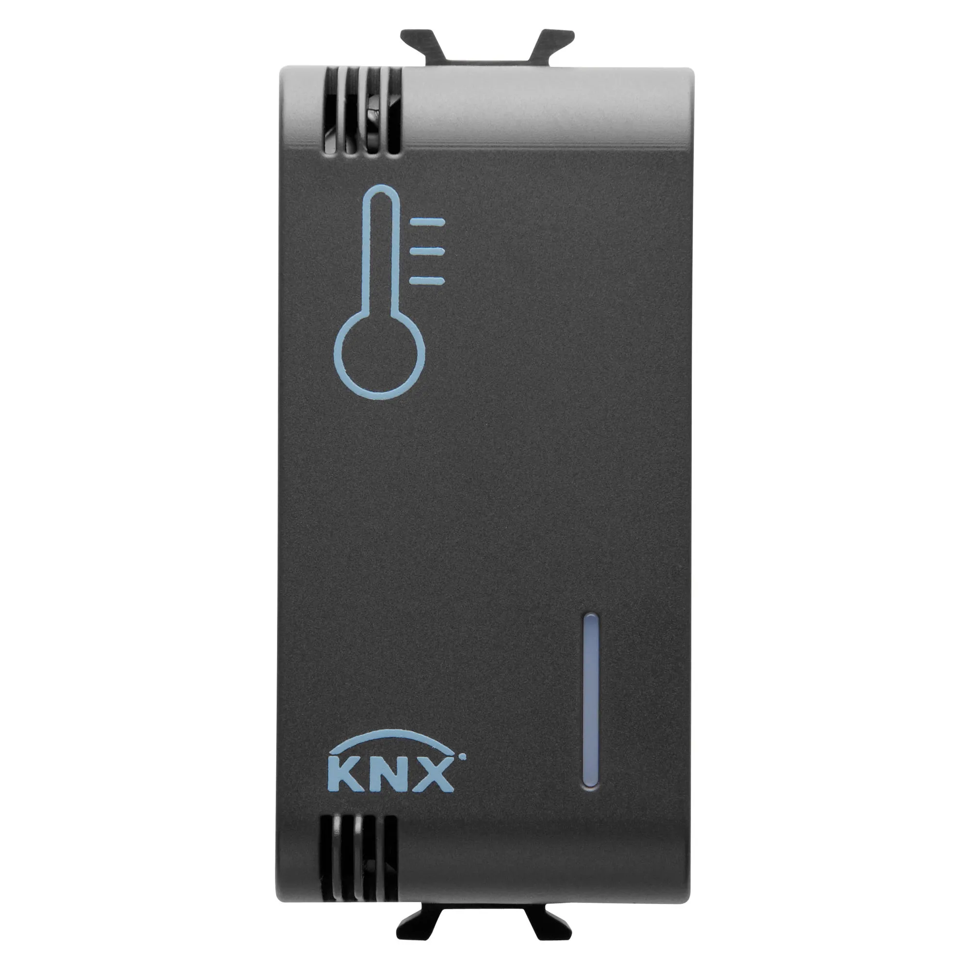 Senzor, de, temperatura, Gewiss, Chorus, KNX, 1, modul, negru, satinat, GW12799