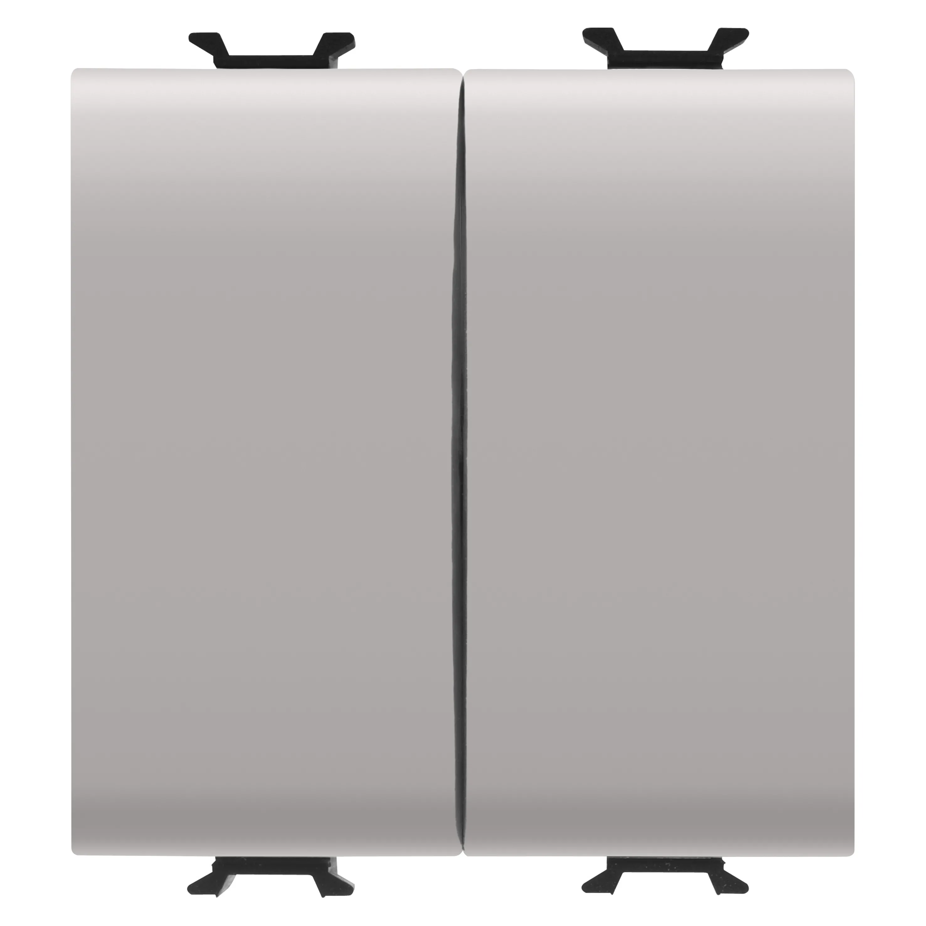 Intrerupator, cap scara, +, buton, de, comanda, 250V, c.a., borne, de, cablare, rapida, 1P, 16AX, /, 1P, NO, 16A, buton, neutru, 2, module, bej, satinat, natural, Gewiss, Chorus, GW13159F