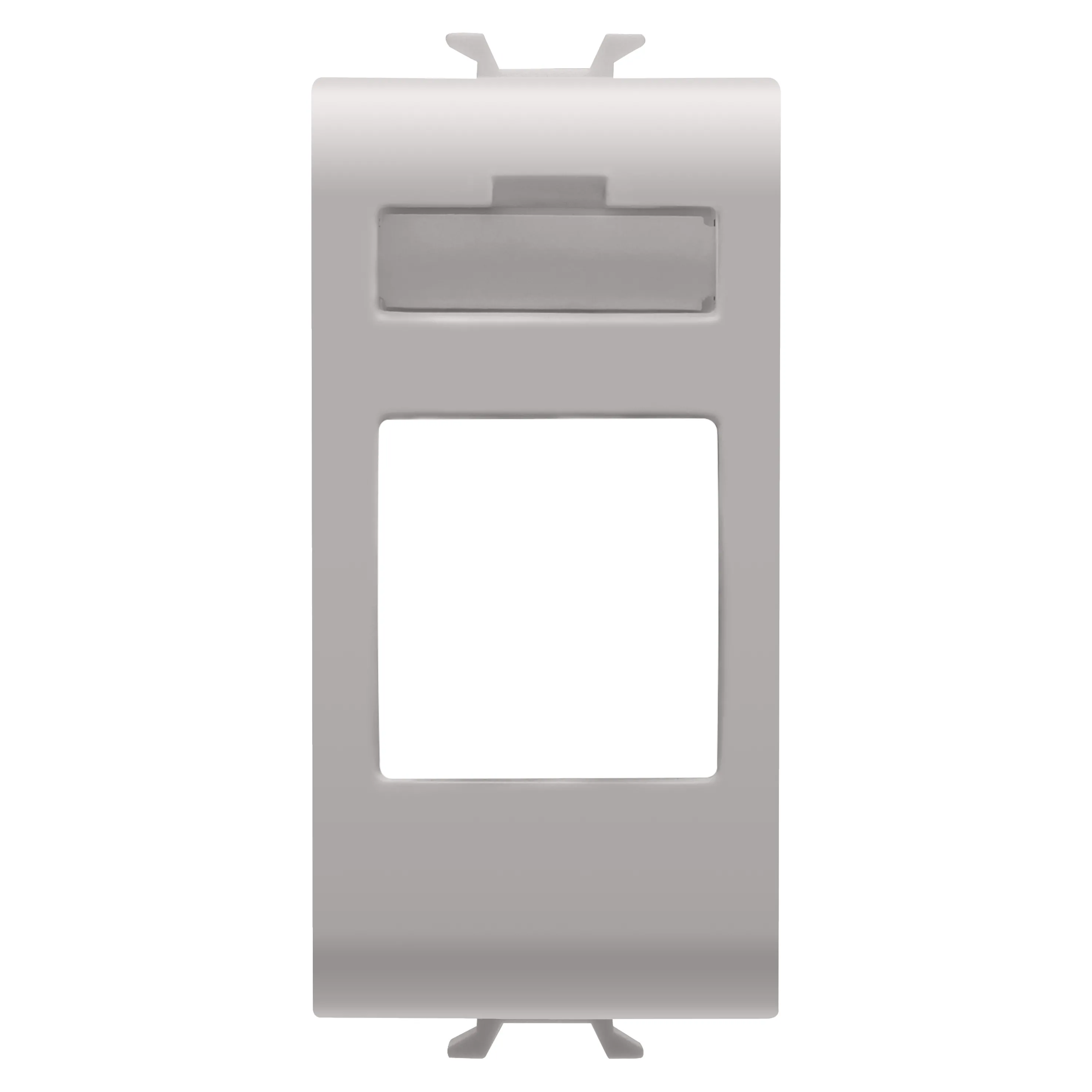 Adaptor, conectori, date, carcasa, tip, AMP, mufa, trapezoidala, 1, modul, bej, satinat, natural, Gewiss, Chorus, GW13431