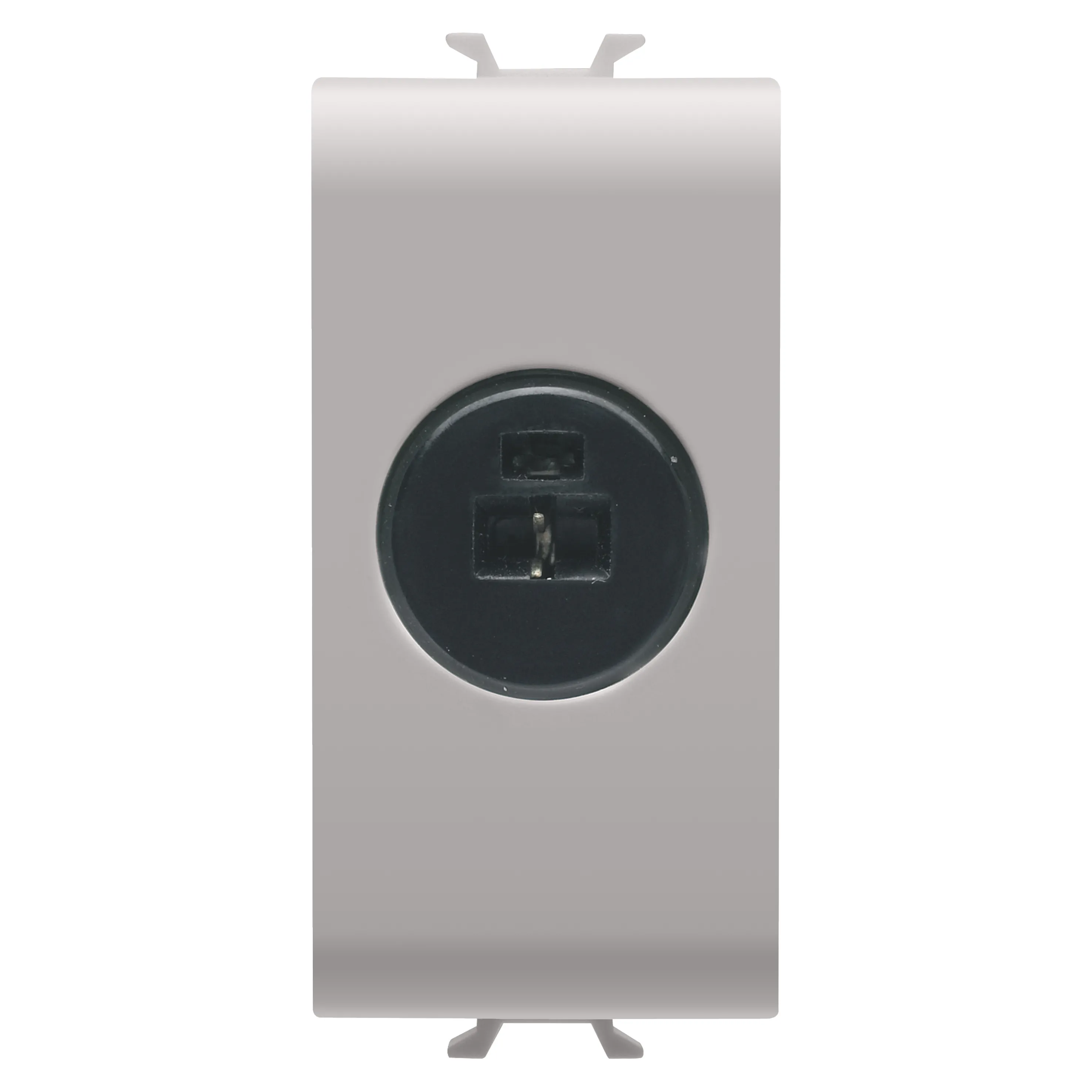 Priza, audio, si, video, Gewiss, Chorus, pentru, difuzor, 1, modul, satinat, natural, bej, GW13454