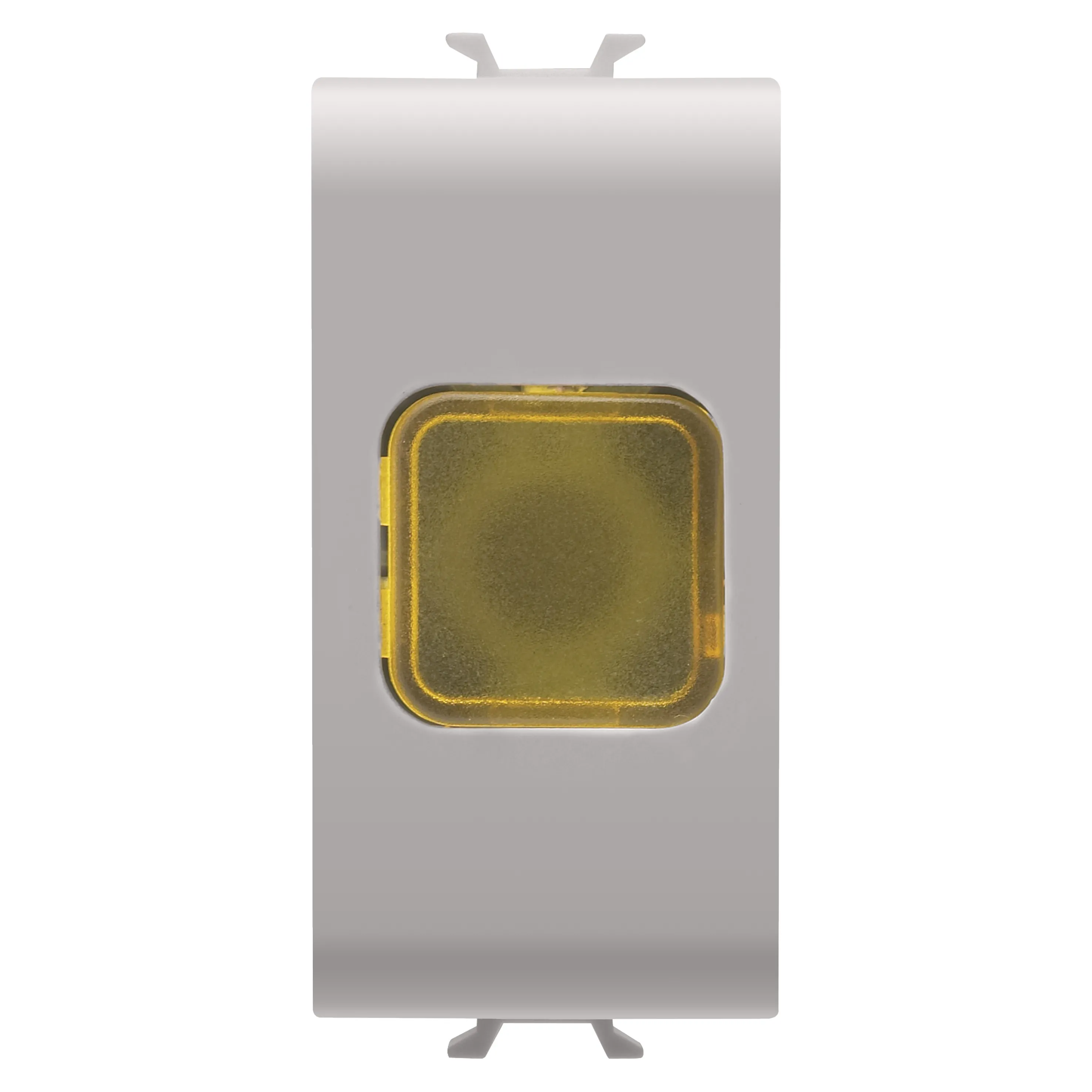 Lampa, indicatoare, simpla, chihlimbar, 1, modul, bej, satinat, natural, Gewiss, Chorus, GW13624