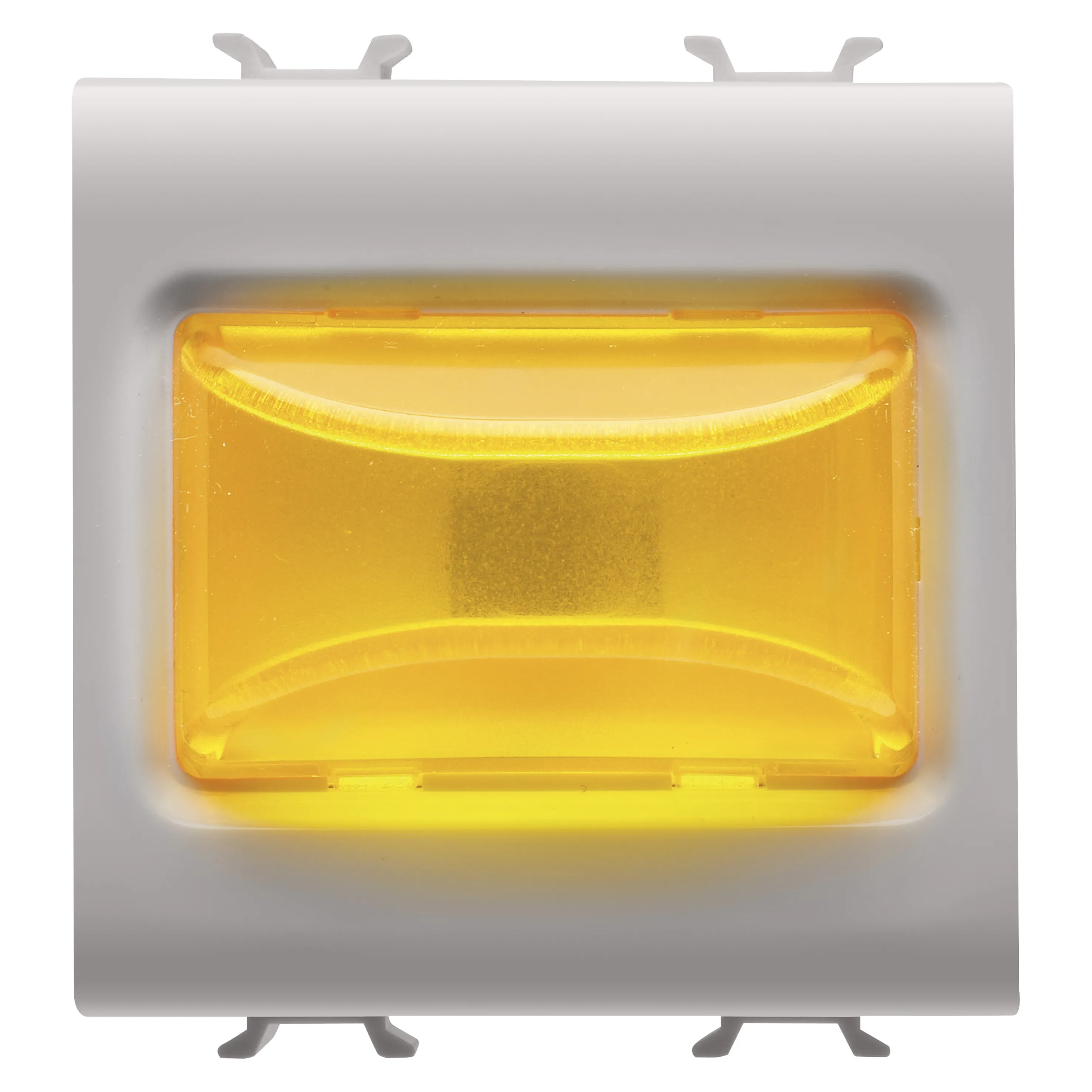 Lampa, indicatoare, proeminenta, 12V, c.a./c.c., /, 230V, c.a., 50/60, Hz, chihlimbar, 2, module, bej, satinat, natural, Gewiss, Chorus, GW13634