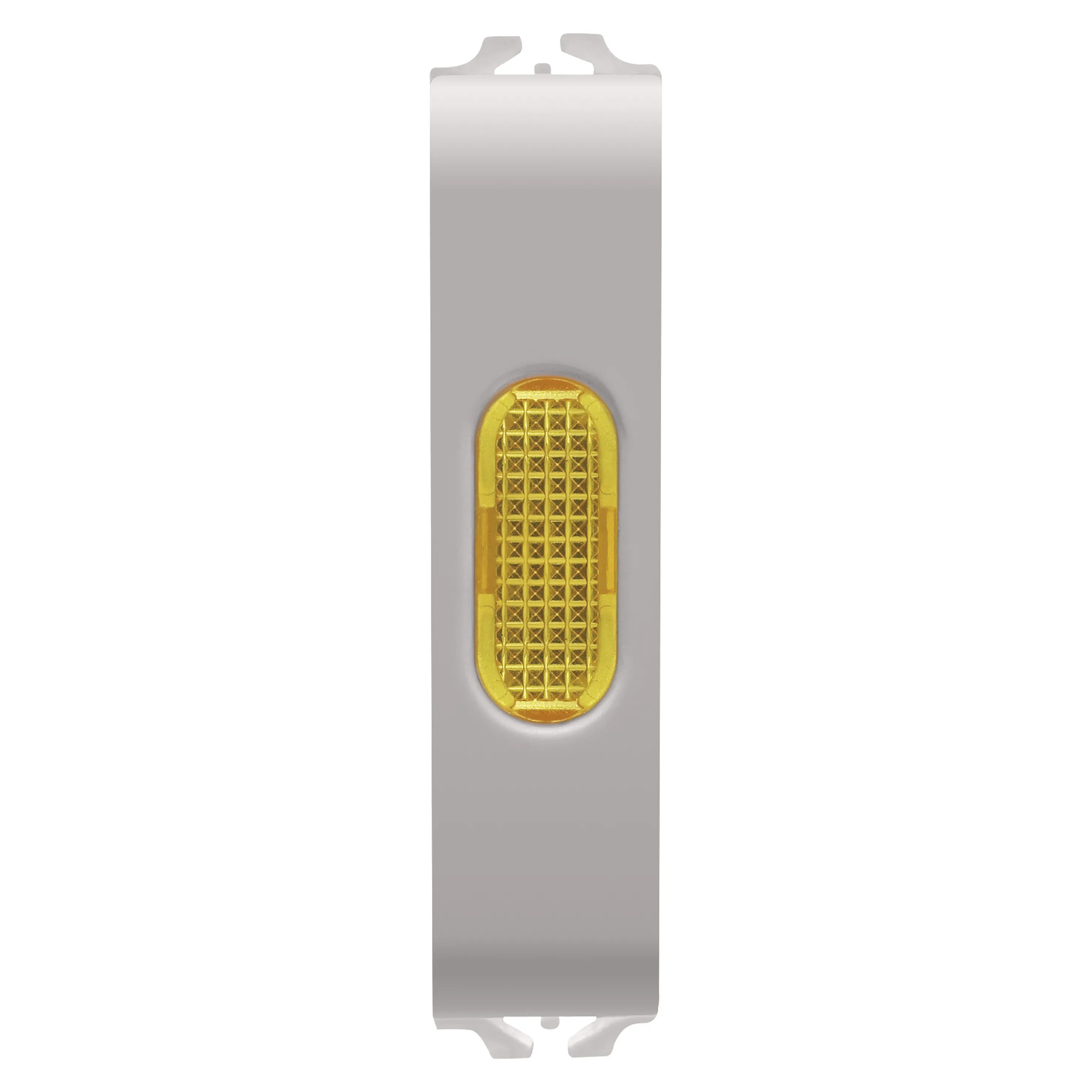 Lampa, indicatoare, simpla, chihlimbar, 1/2, modul, bej, satinat, natural, Gewiss, Chorus, GW13644