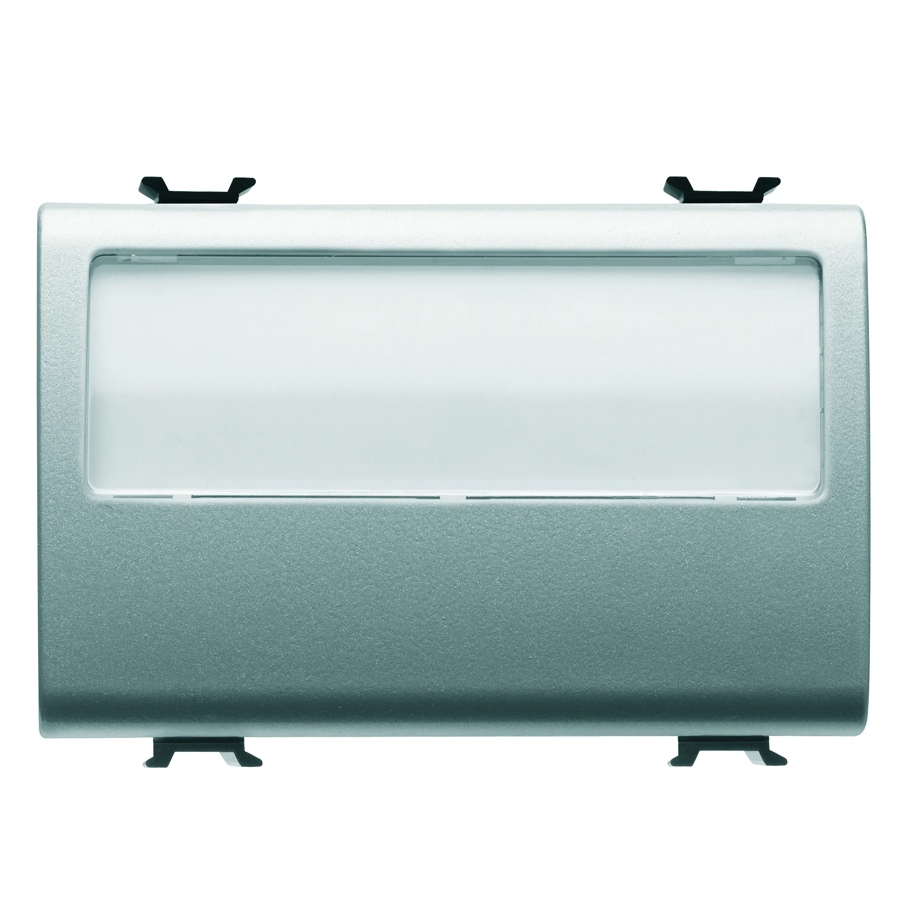 Buton, cu, revenire, cu, placuta, identificare, iluminabila, 250V, NO, 10A, 3, module, titan, Gewiss, Chorus, GW14192