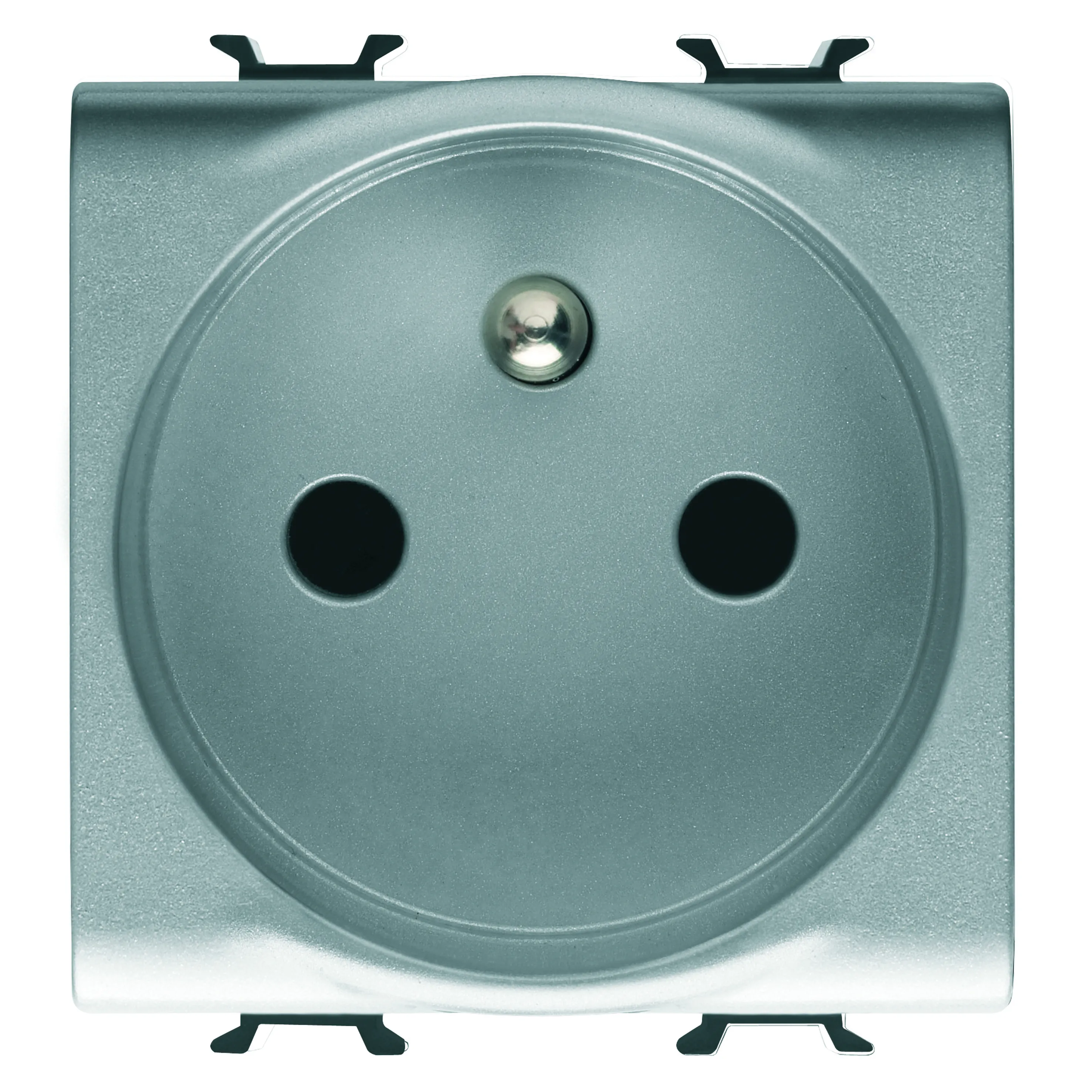 Priza, standard, Gewiss, Chorus, franceza, 250V, c.a., borne, de, cablare, rapida, 2P+E, 16A, 2, module, titan, GW14247F