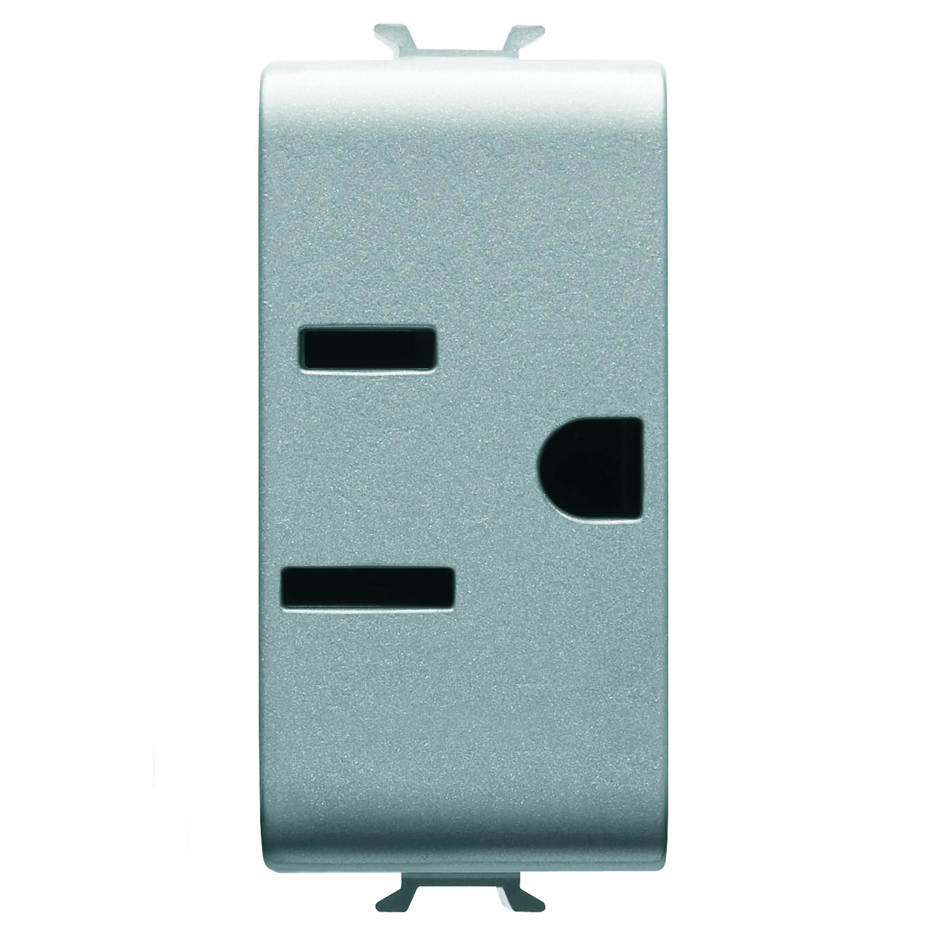 Priza, standard, Gewiss, Chorus, SUA, 250/125V, c.a., 2P+E, 15A, 1, modul, titan, GW14286