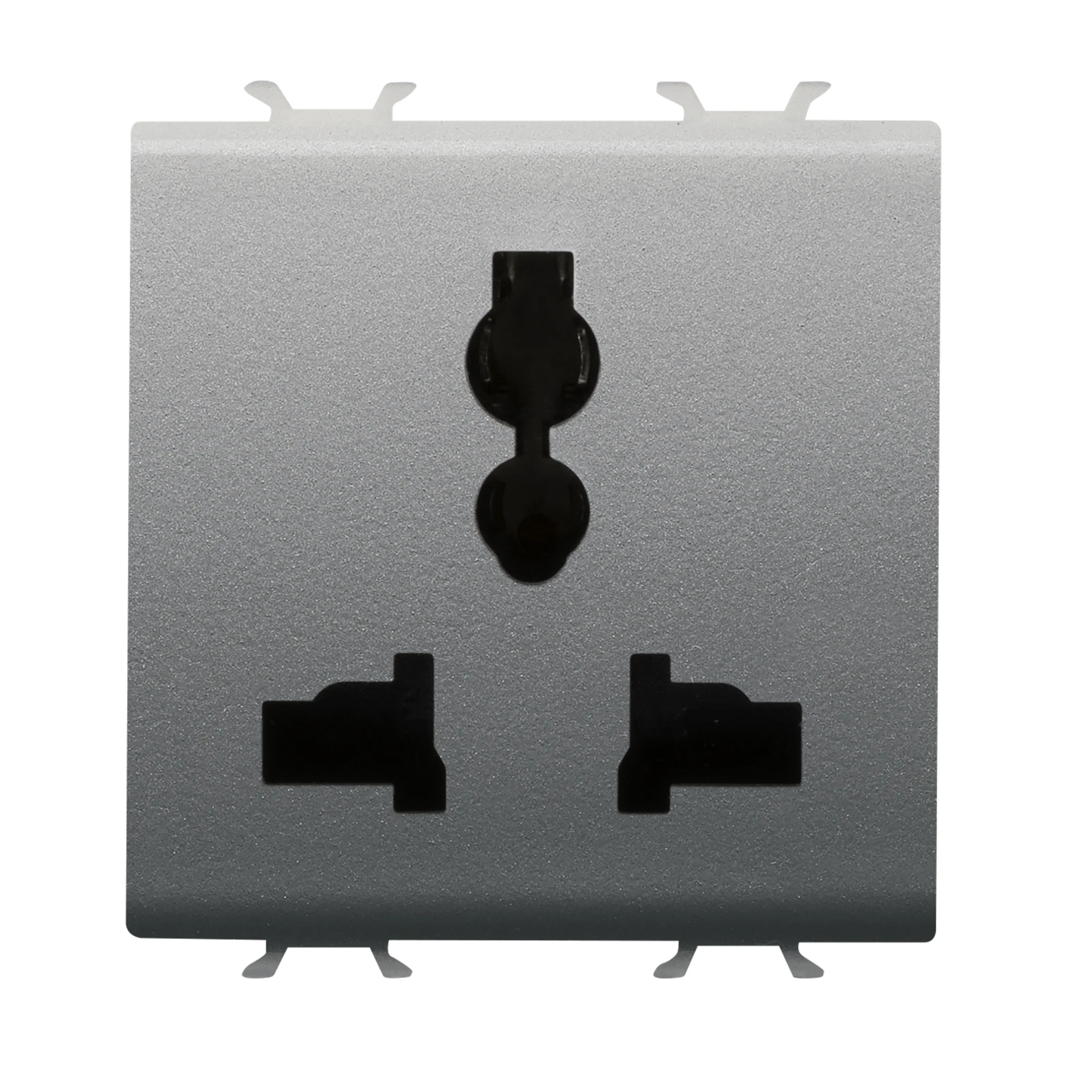 Priza, multistandard, Gewiss, Chorus, 2P+E, 13, A/250, V, c.a., -, 15, A/127, V, c.a., 2, module, titan, GW14310