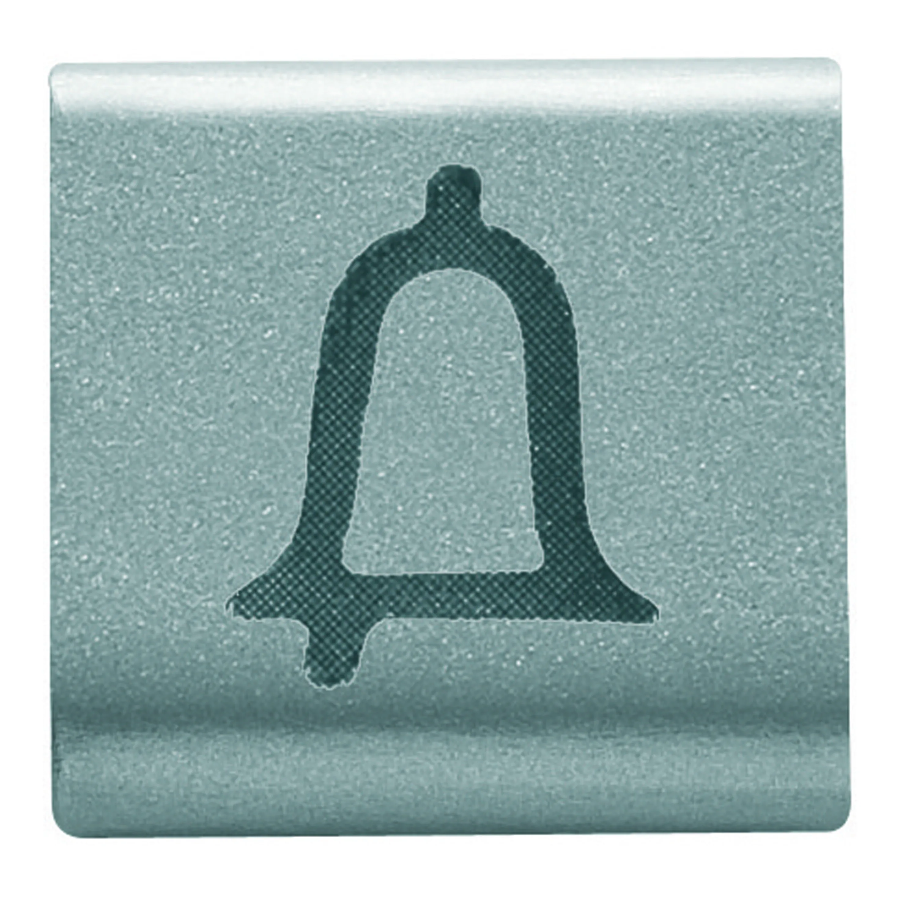 Buton, cu, revenire, interschimbabil, 22x22mm, clopot, titan, Gewiss, Chorus, GW14544