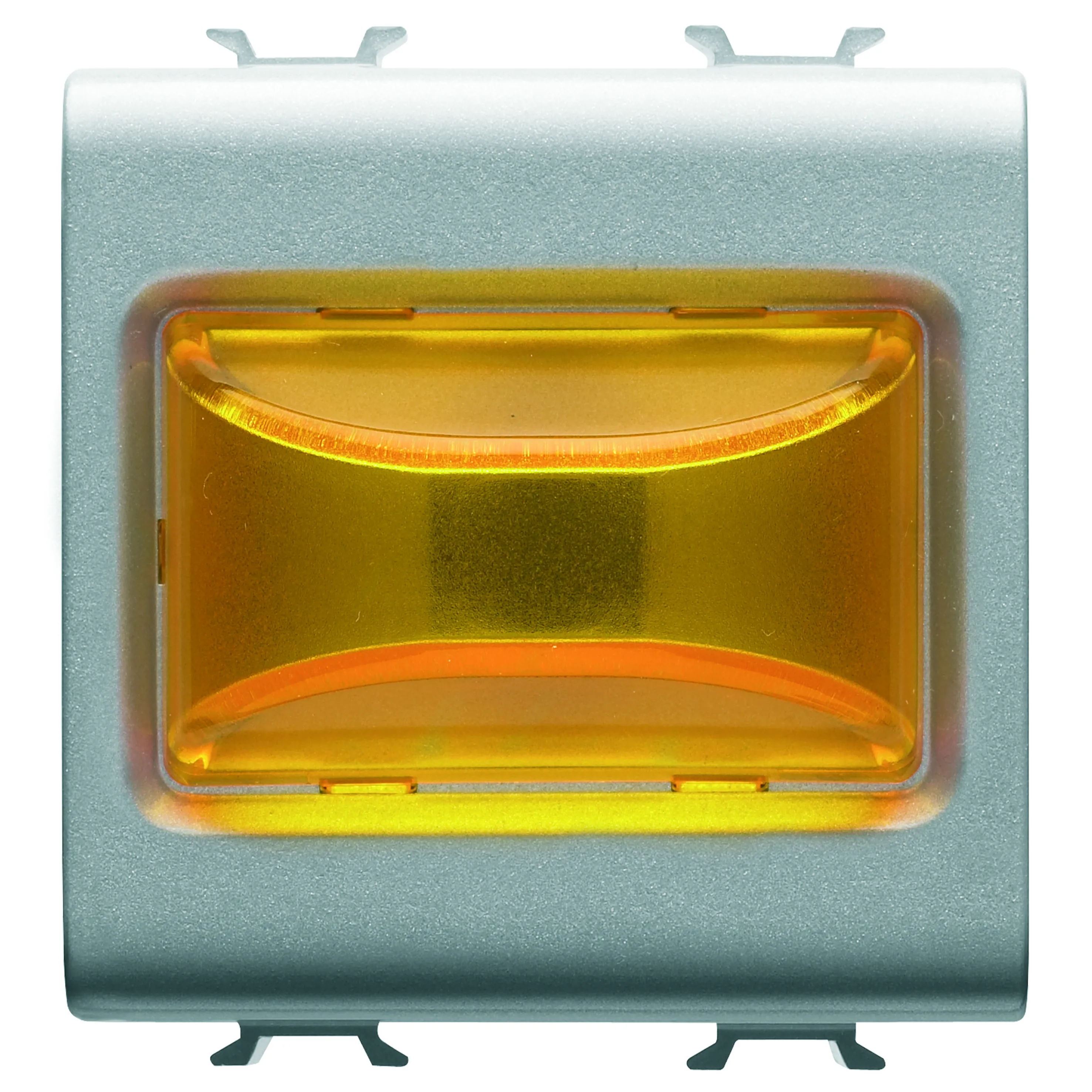 Lampa, indicatoare, proeminenta, 12V, c.a./c.c., /, 230V, c.a., 50/60, Hz, chihlimbar, 2, module, titan, Gewiss, Chorus, GW14634