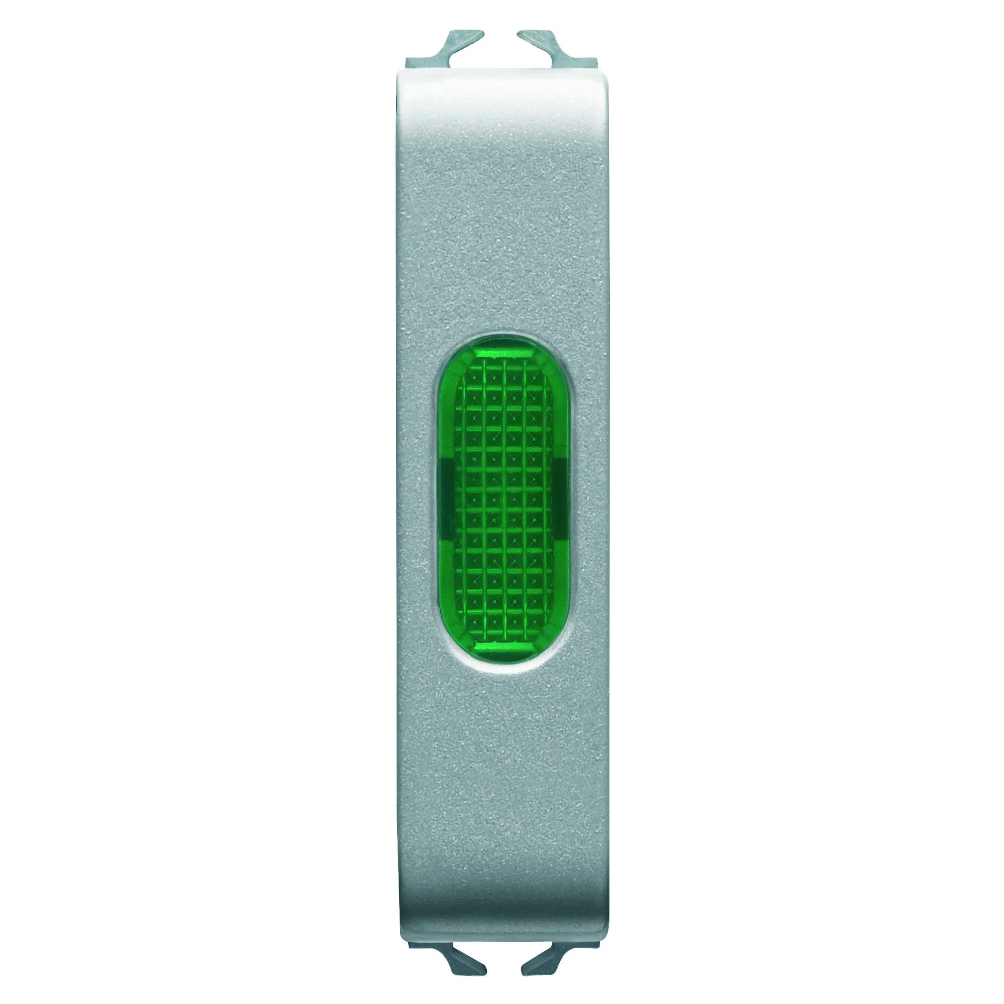 Lampa, indicatoare, unica, verde, 1/2, modul, titan, Gewiss, Chorus, GW14642