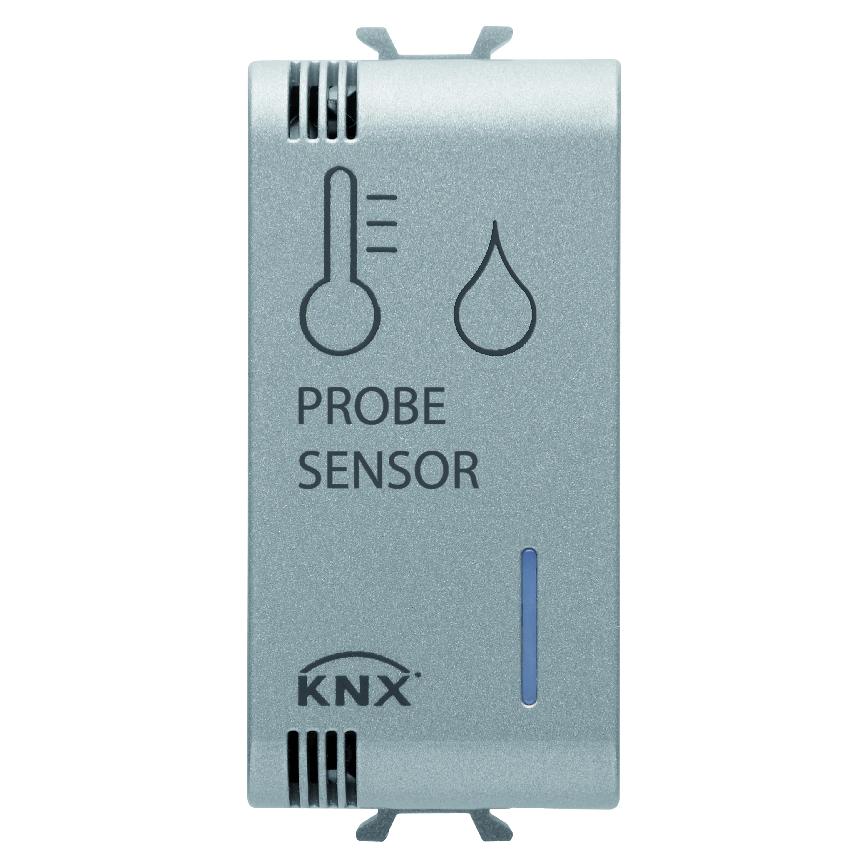 Senzor, de, temperatura/umiditate, Gewiss, KNX/Easy, 1, modul, titan, GW14762H