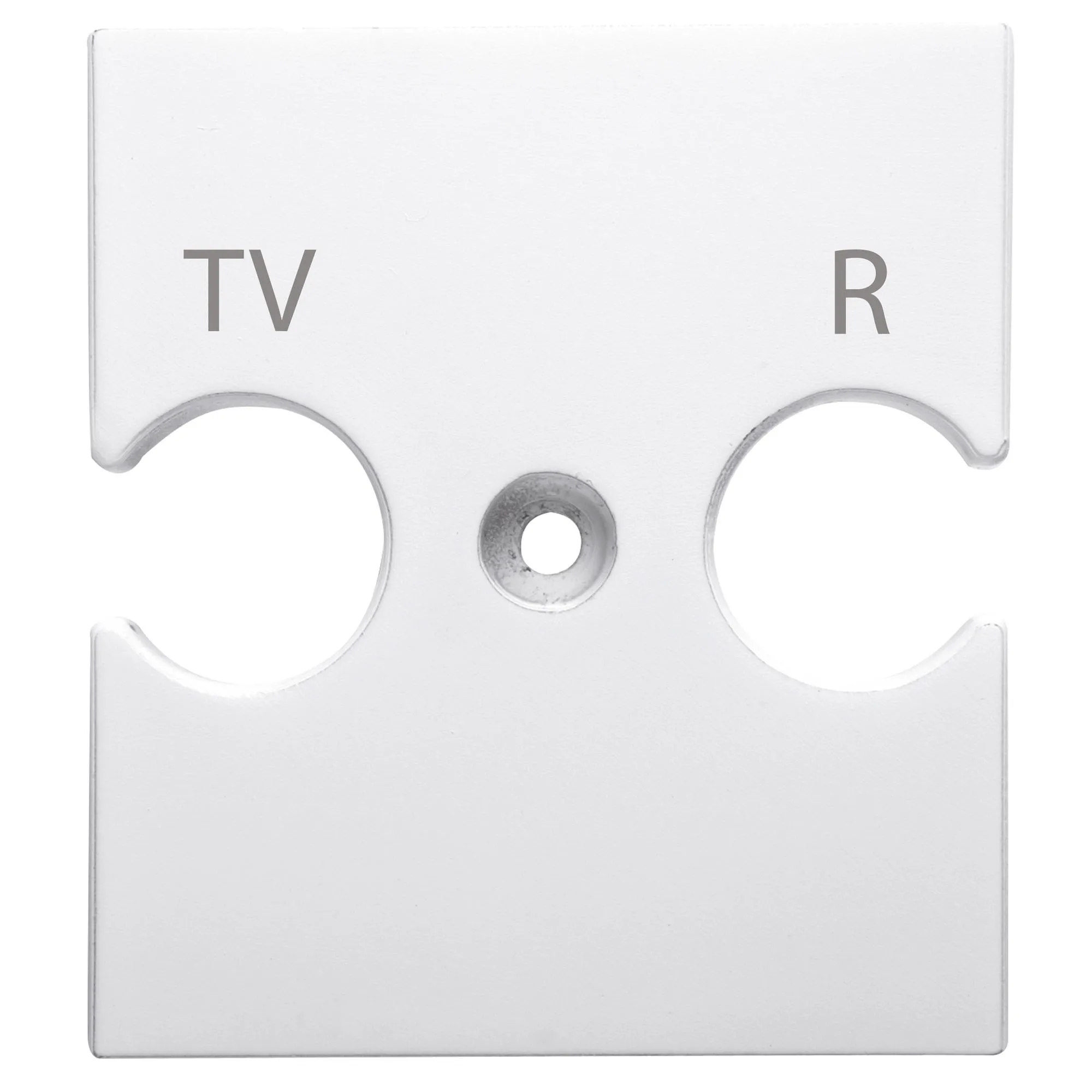 Suport, universal, -, priză, combinată, TV-R, alb, satinat, Gewiss, Chorus, GW15386