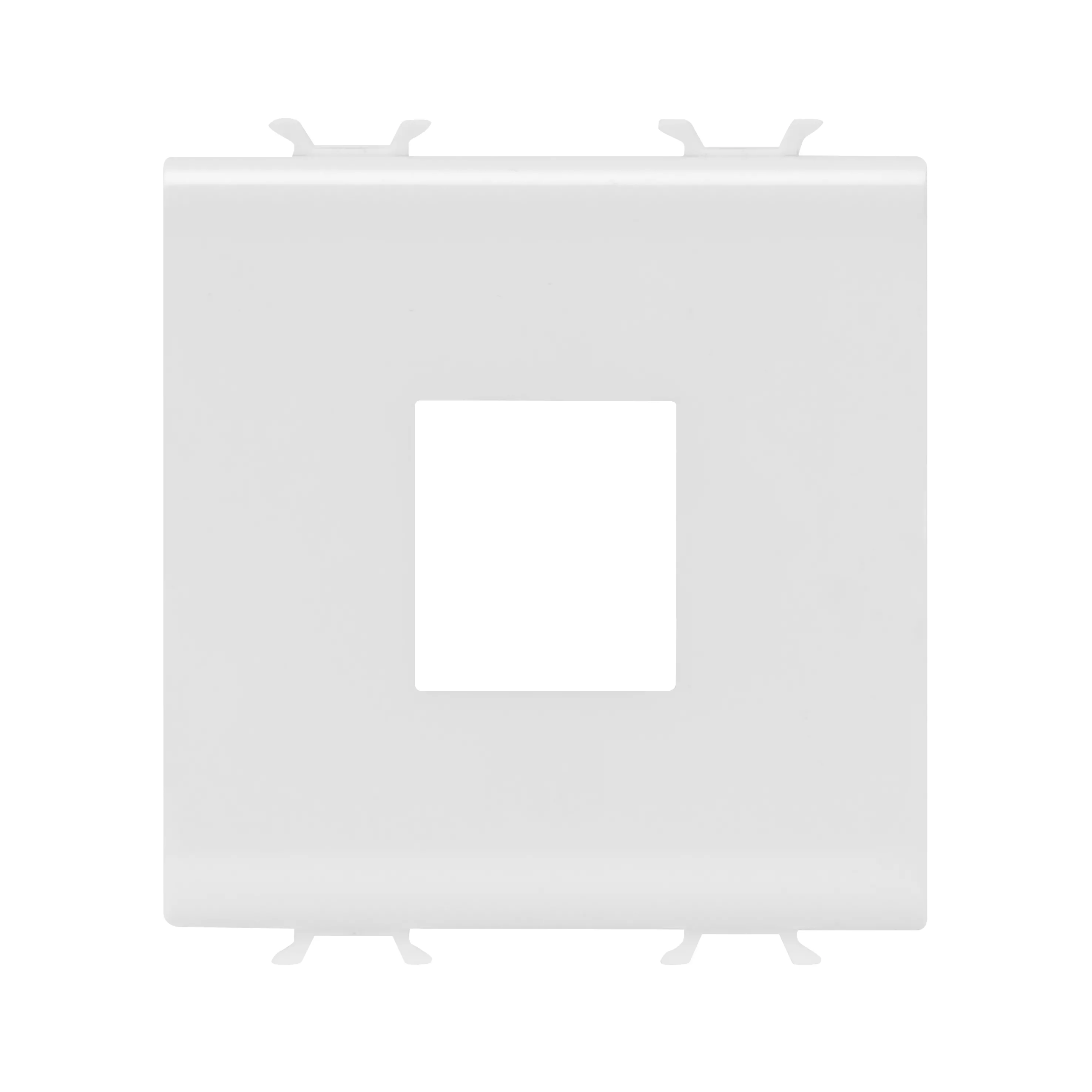 Adaptor, conectori, date, carcasa, tip, AMP, mufa, trapezoidala, 2, module, alb, satinat, Gewiss, Chorus, GW15433 