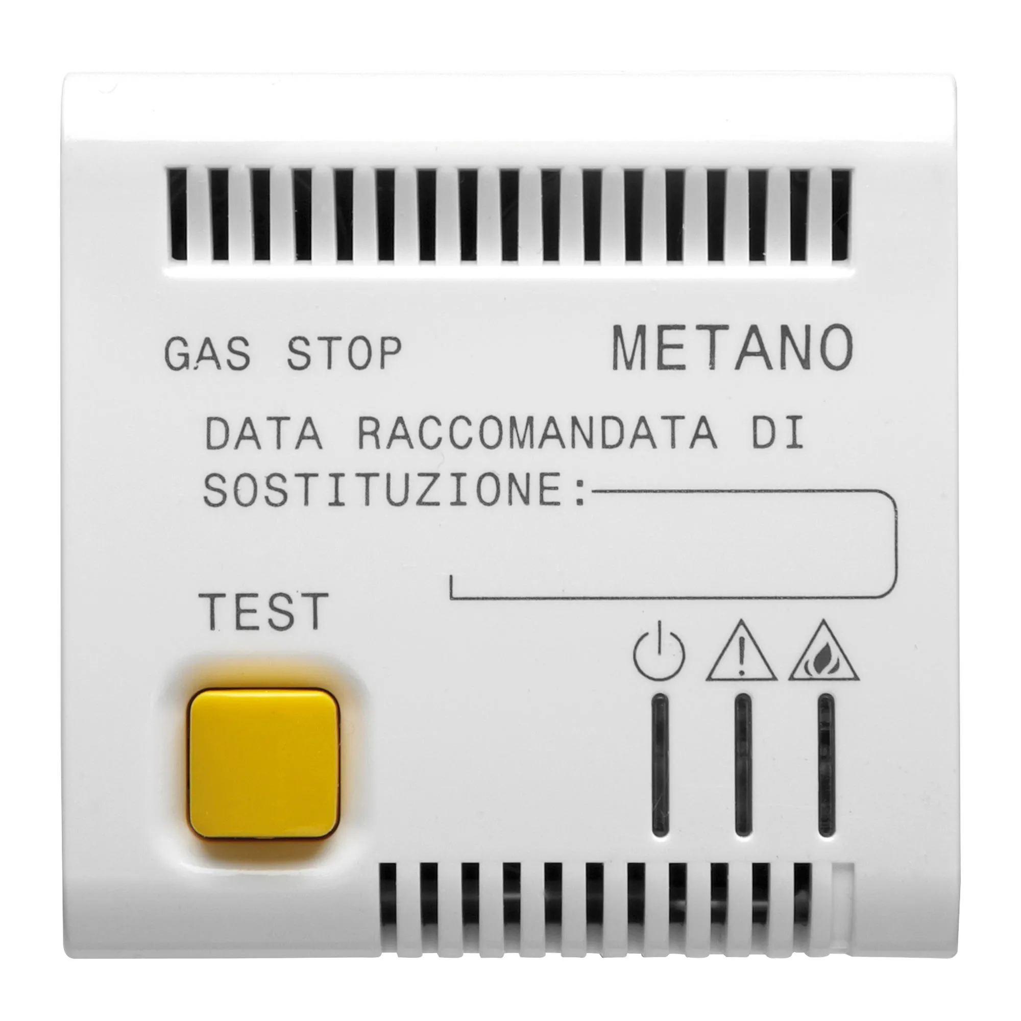 Detector, de, gaz, metan, 12V, c.a./c.c., 2, module, alb, satinat, Gewiss, Chorus, GW15712