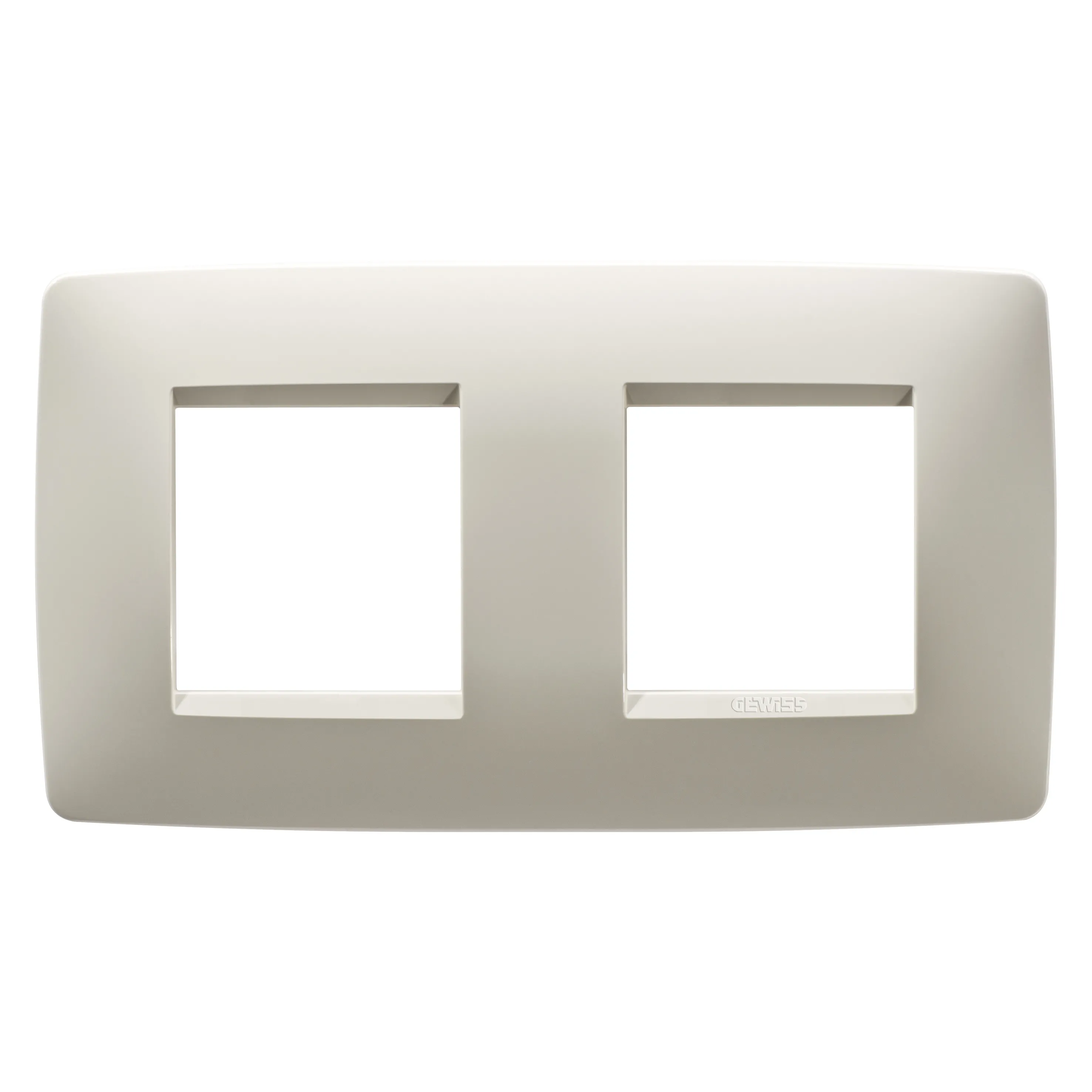 Placa, internationala, One, Gewiss, Chorus, in, tehnopolimer, 2+2+2+2, module, orizontale, fildes, GW16123TI