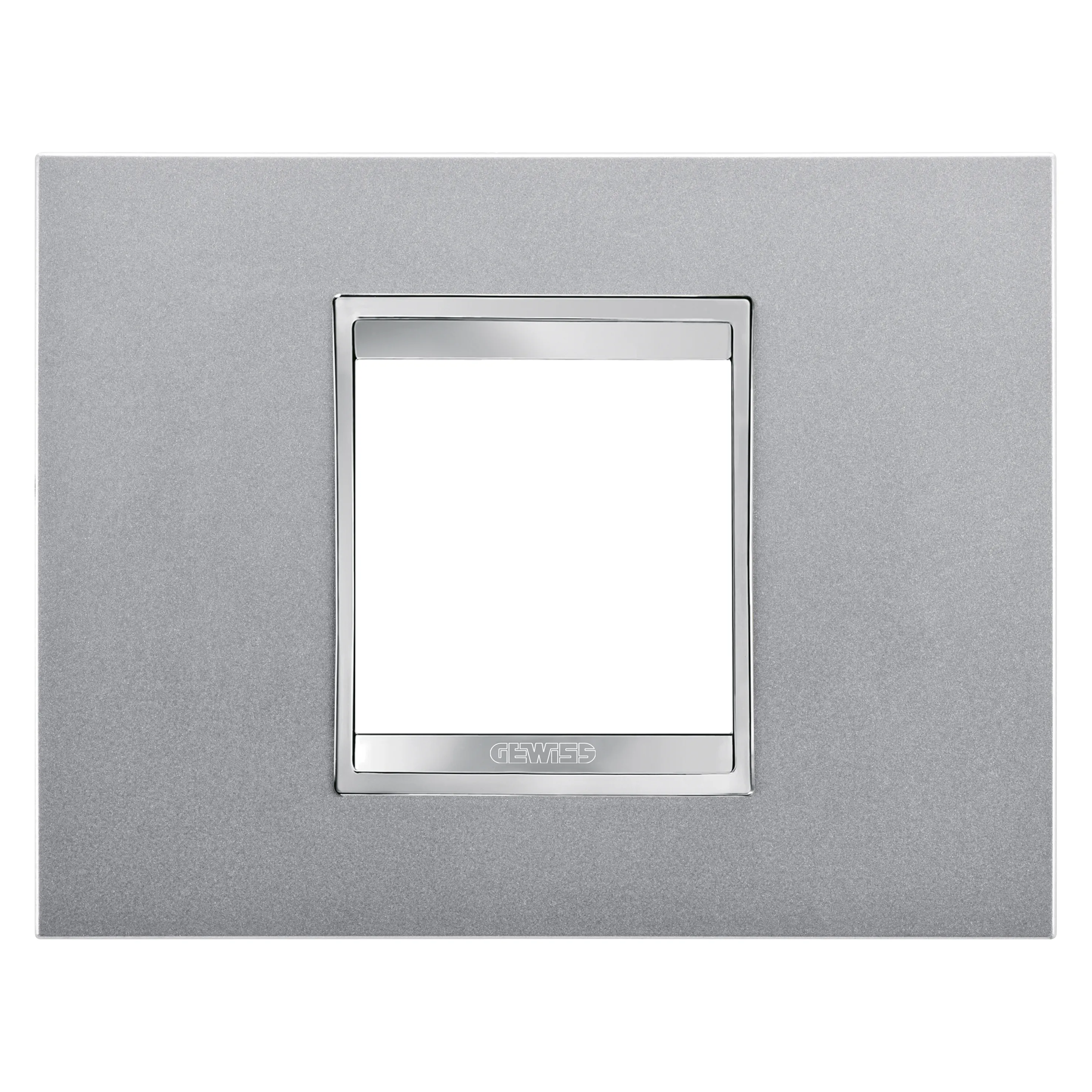 Placa, Lux, Gewiss, Chorus, in, tehnopolimer, vopsit, 2, module, titan, GW16202VT