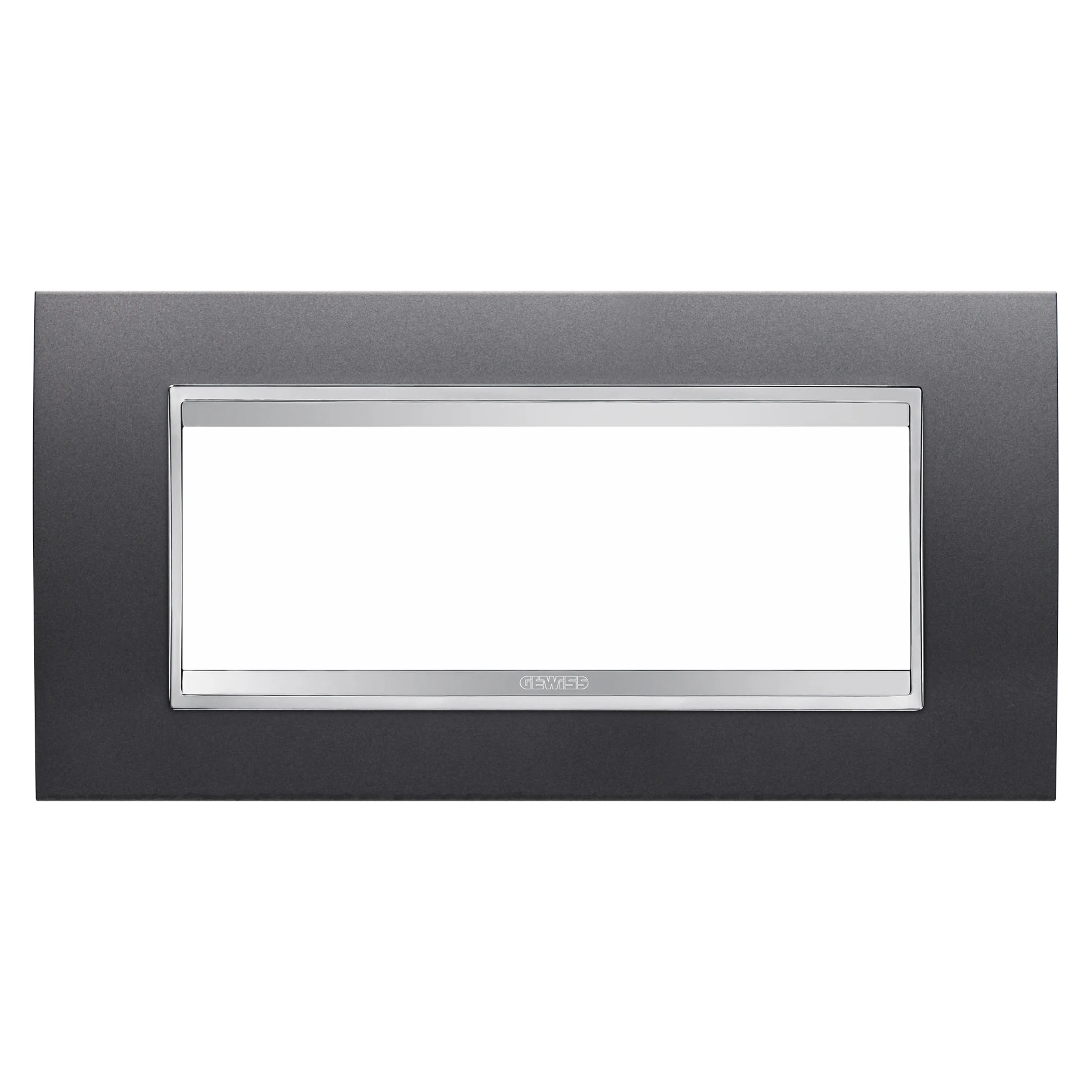 Placa, Lux, Gewiss, Chorus, in, tehnopolimer, vopsit, 6, module, ardezie, GW16206VA