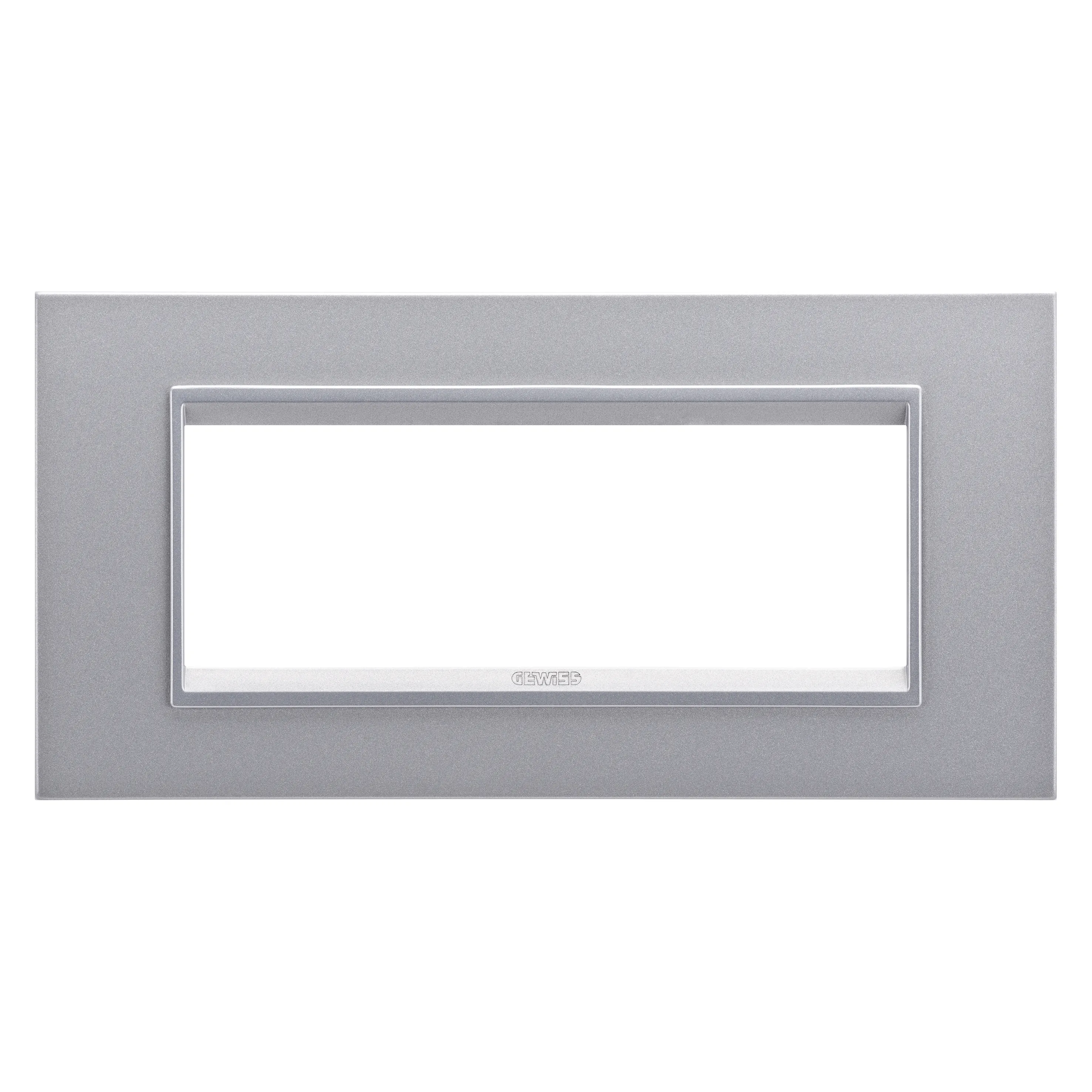 Placa, Lux, Gewiss, Chorus, in, technopolymer, 6, module, titan, monocrom, GW16206YT