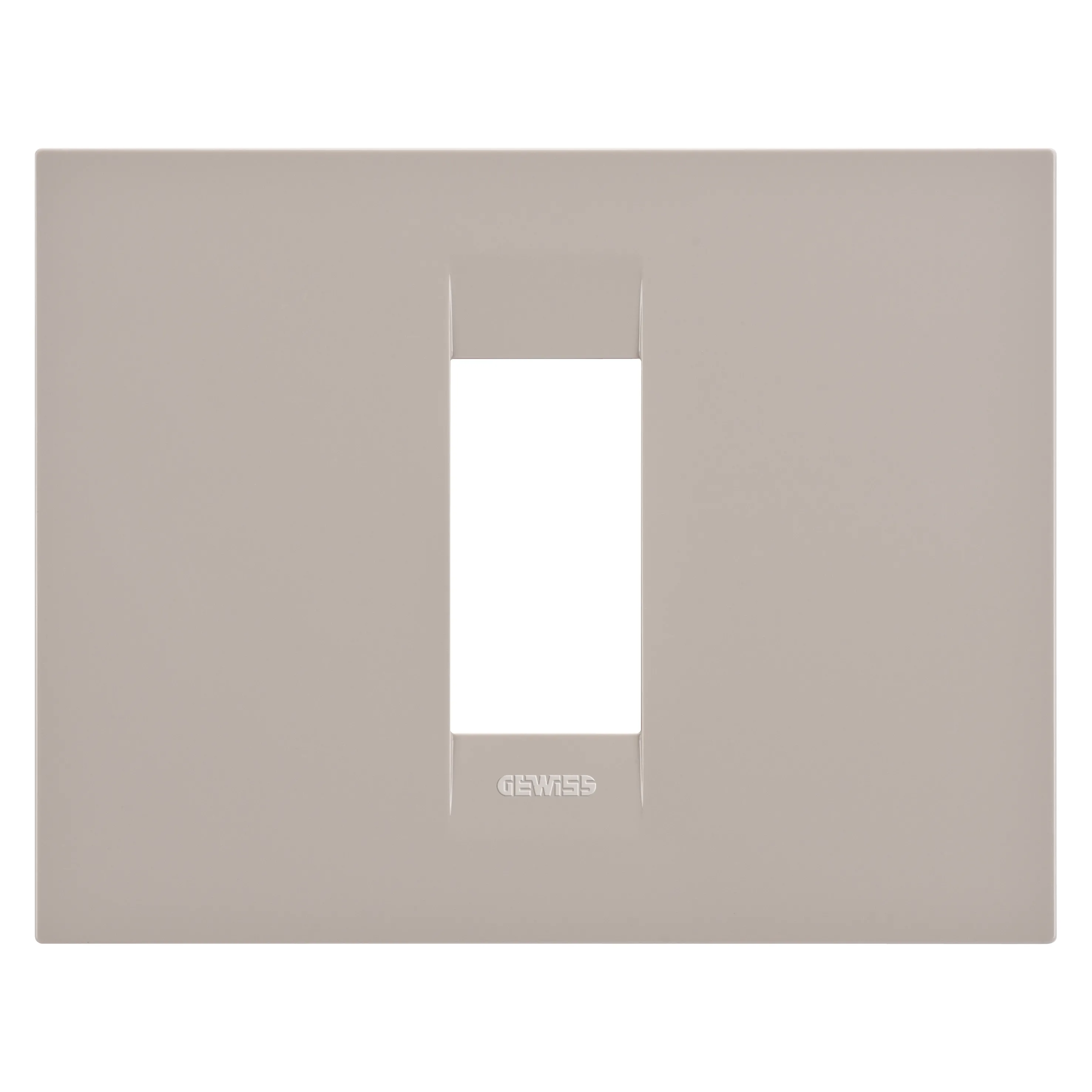 Placa, Geo, in, tehnopolimer, 1, modul, canepa, Gewiss, Chorus, GW16401TC