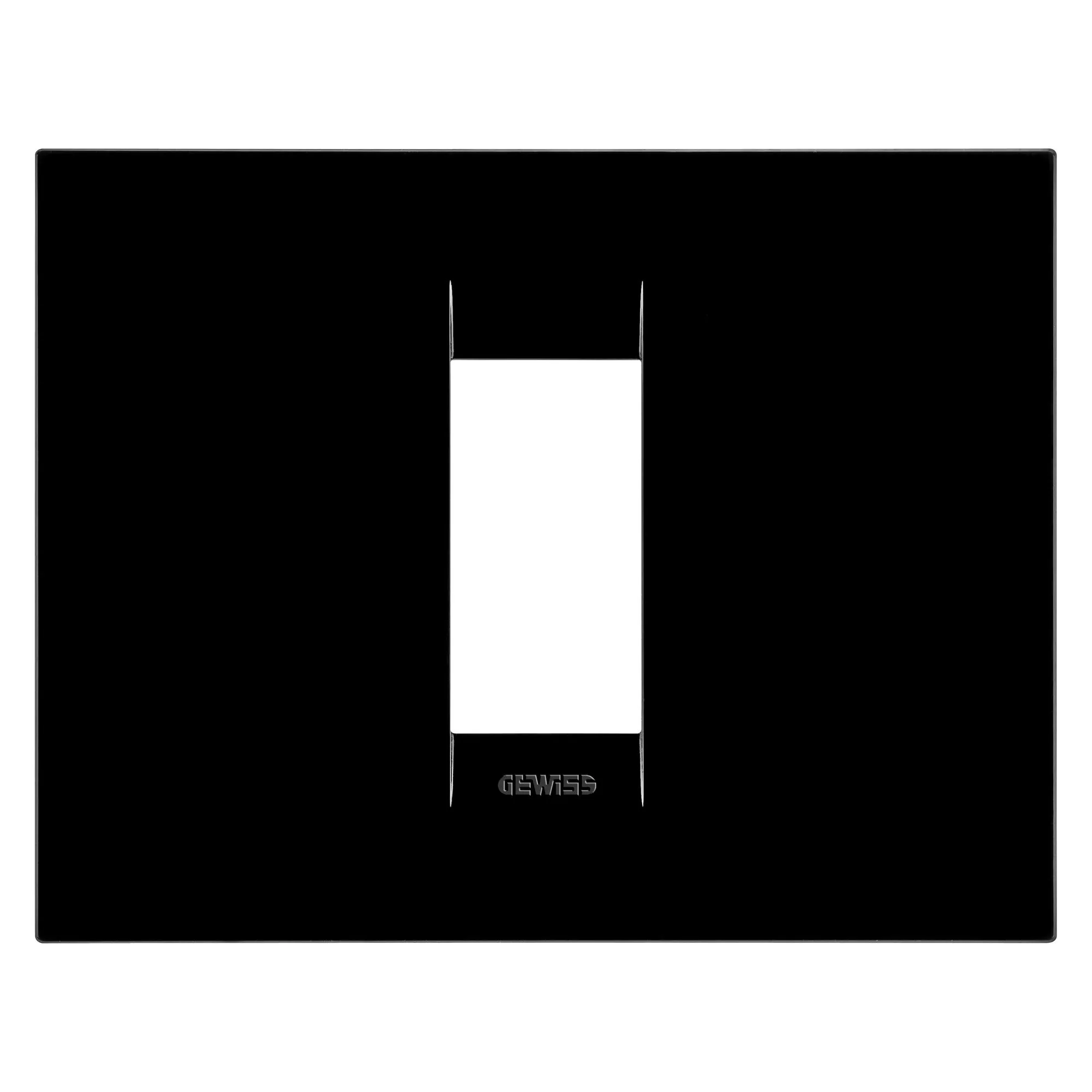 Placa, Geografica, in, tehnopolimer, 2, module, toner, negru, Gewiss, Chorus, GW16401TN