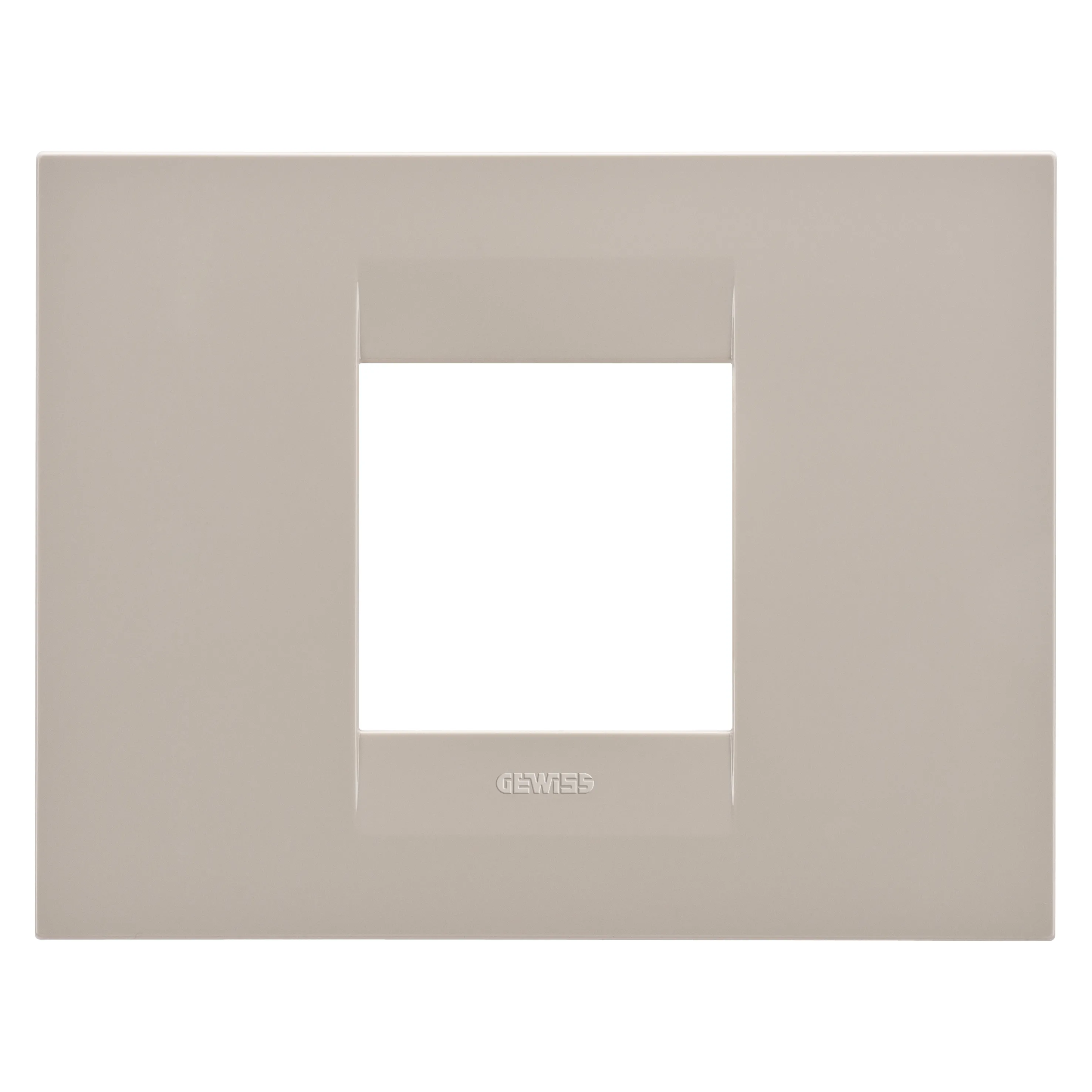 Placa, Geo, in, tehnopolimer, 2, module, canepa, Gewiss, Chorus, GW16402TC