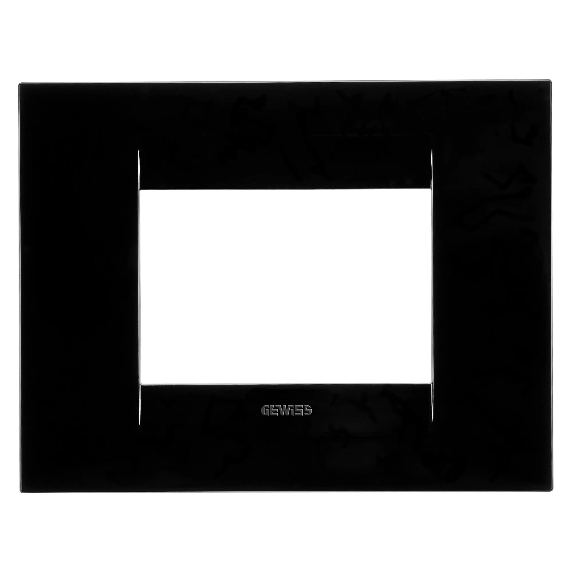 Placa, Geografica, in, tehnopolimer, 3, module, toner, negru, Gewiss, Chorus, GW16403TN
