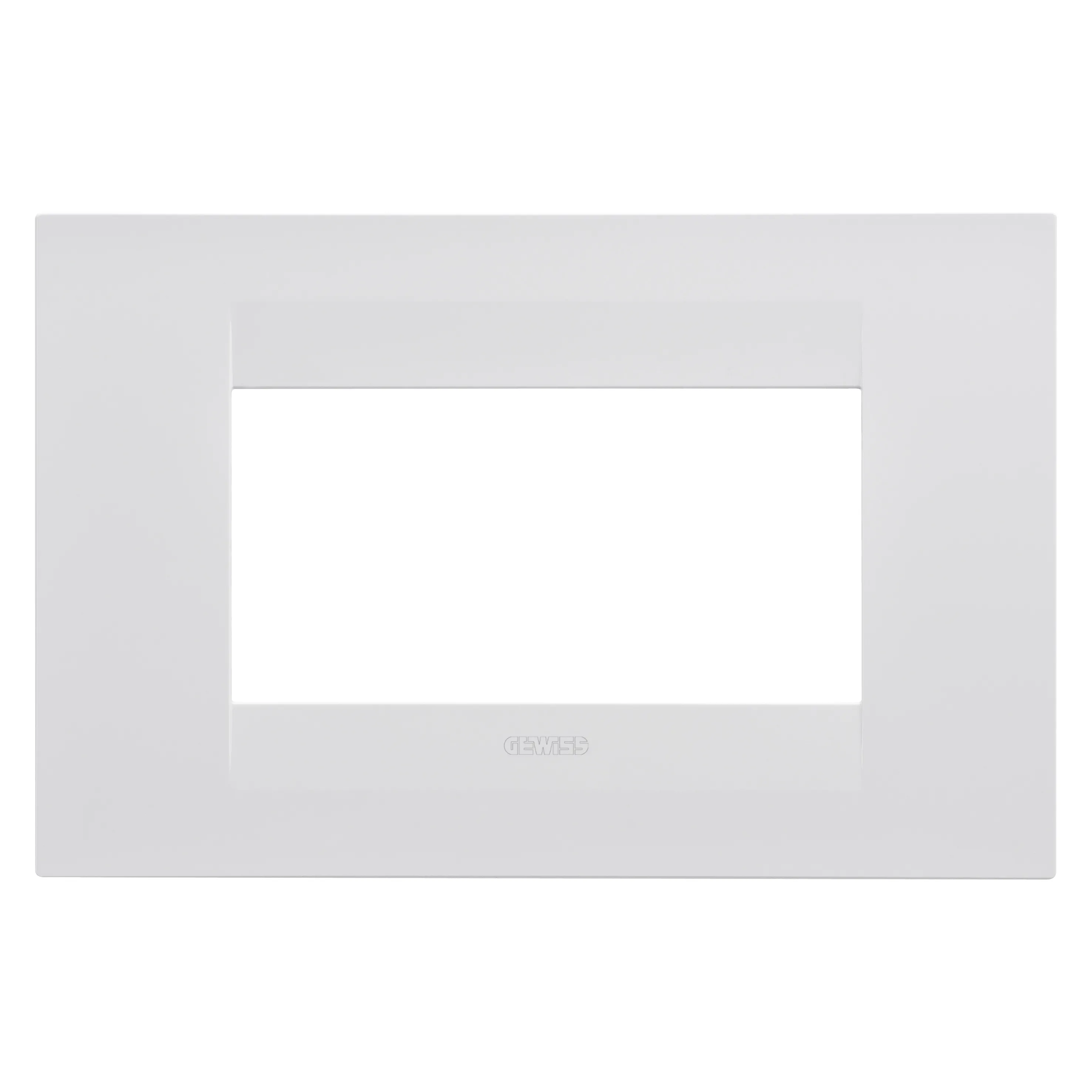 Placa, Geo, in, tehnopolimer, vopsit, 4, module, alb, satinat, Gewiss, Chorus, GW16404VW