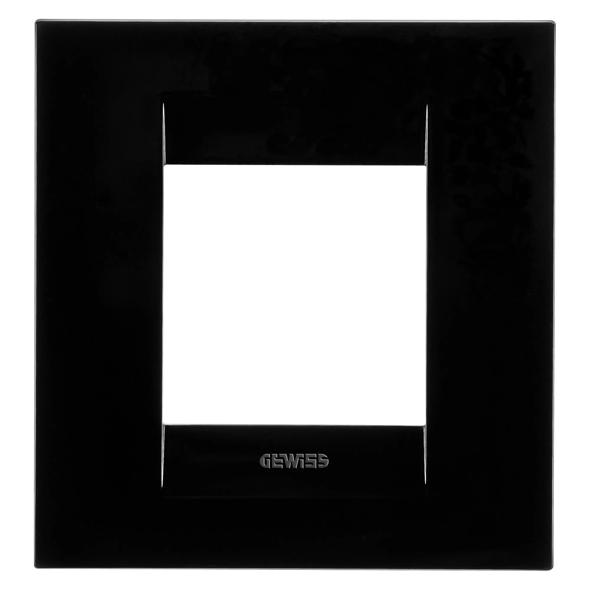 Placa, internationala, Geo, in, tehnopolimer, 2+2, module, orizontale, negru, toner, Gewiss, Chorus, GW16422TN