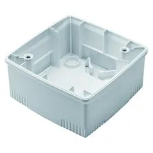 Doza, pe, perete, pentru, o, placa, standard, international, 2+2, circuite, orizontal, negru, Gewiss, Chorus, GW16783