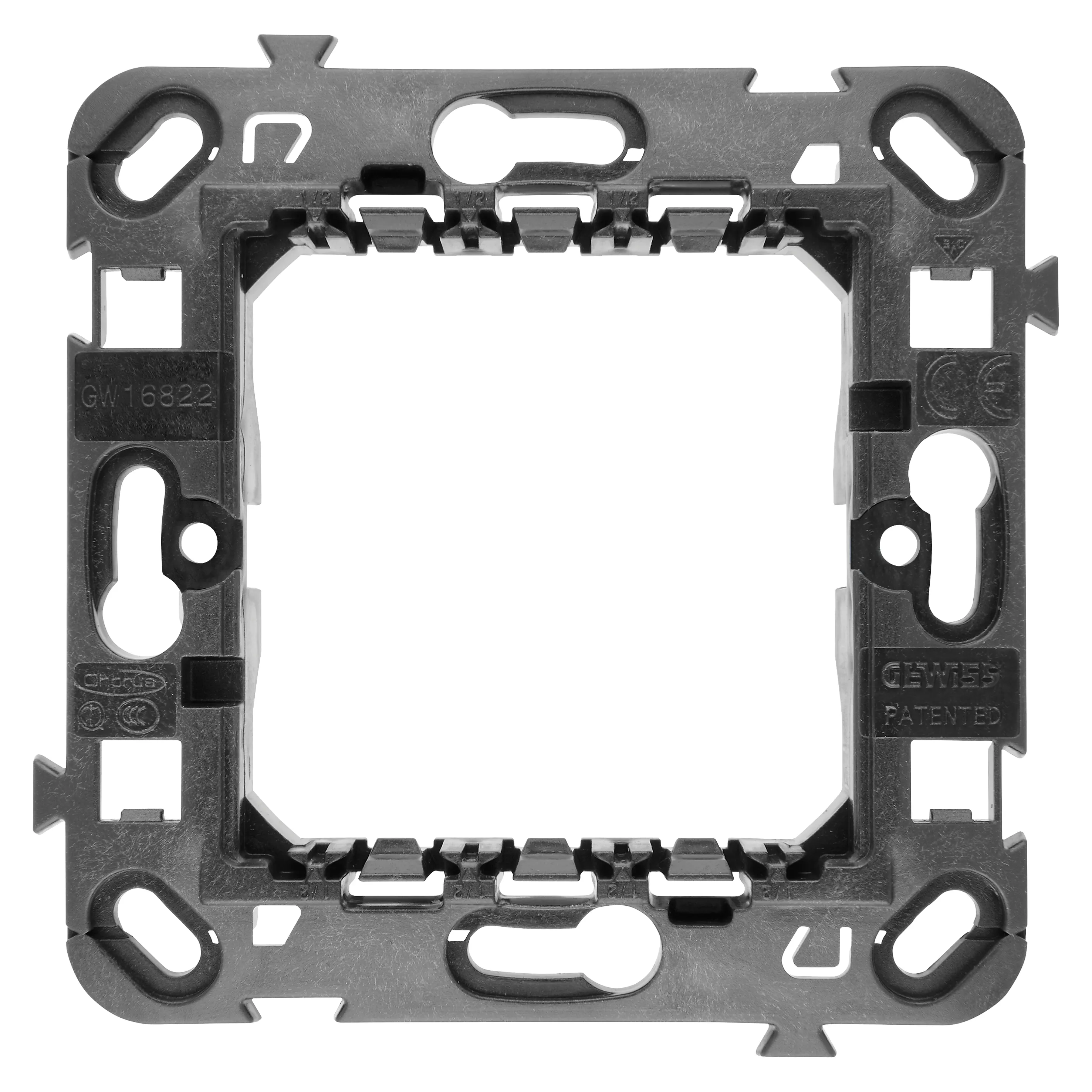 Suport standard internațional - 2 module cu suruburi Gewiss Chorus GW16822