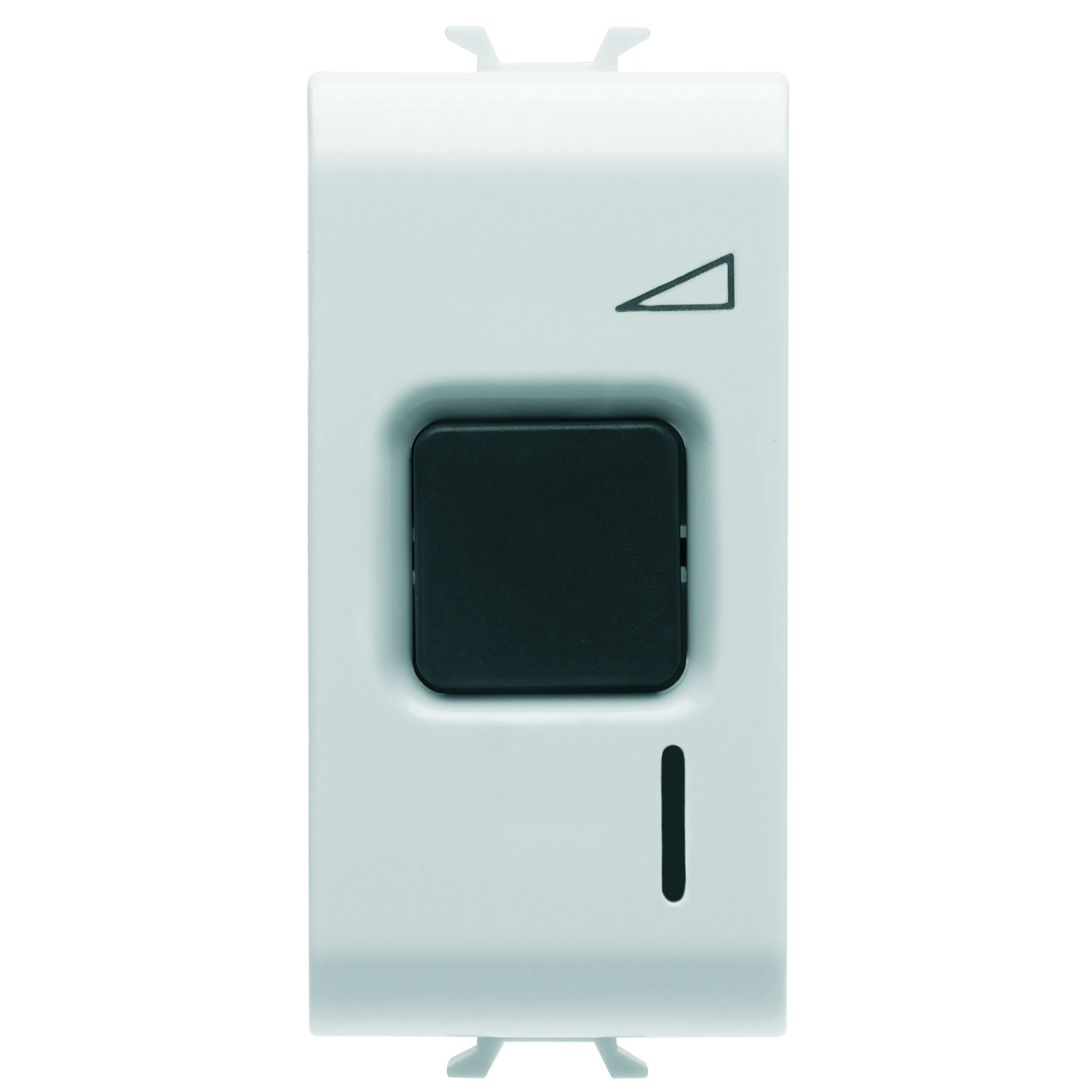 Regulator, electronic, Gewiss, Chorus, buton, 230V, c.a., 50/60Hz, rezistiv, 60-500W, /, inductiv, 60-500VA, 1, modul, alb, lucios, GW10568