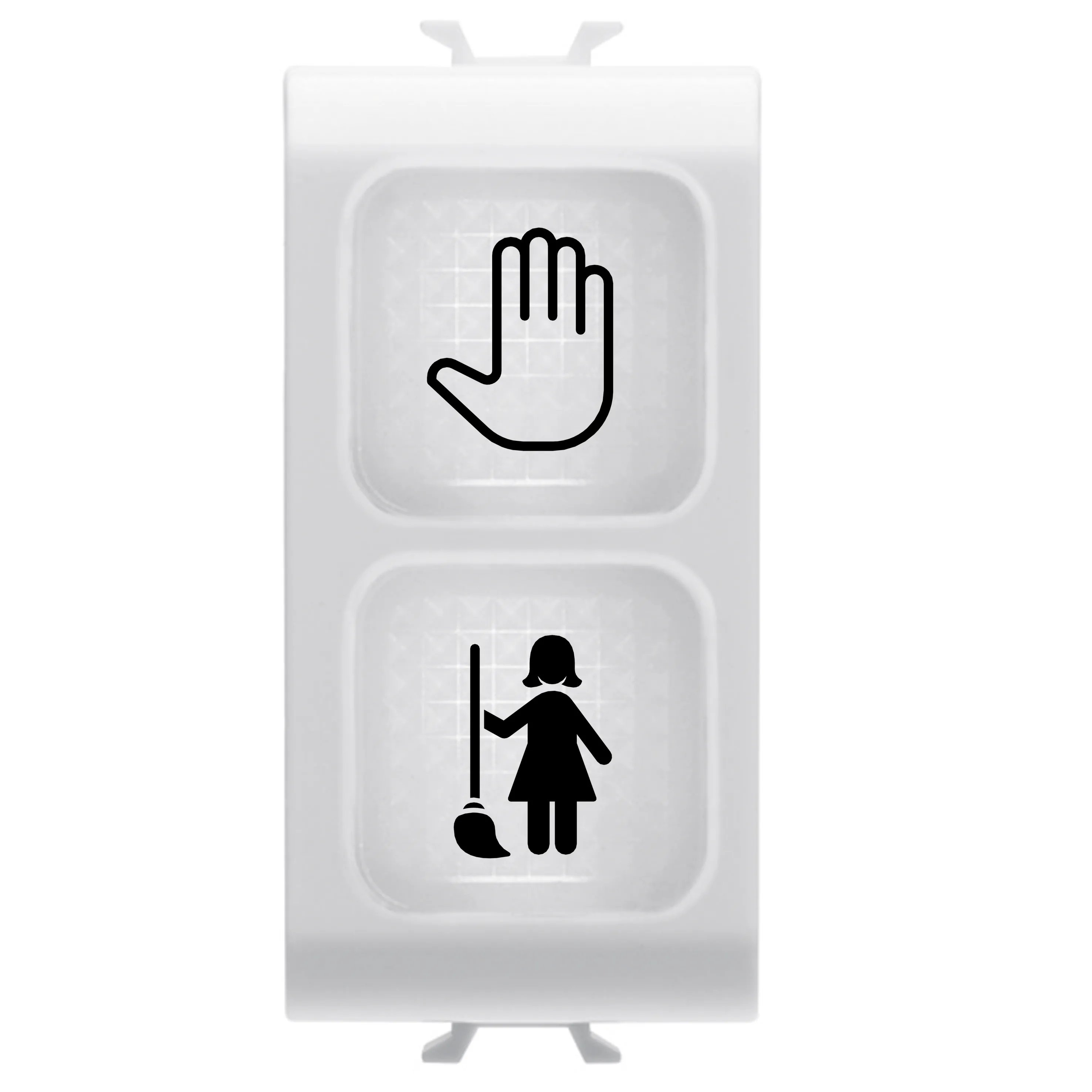 Lampa, indicatoare, dubla, opal, DND+MUR, 1, modul, alb, lucios, Gewiss, Chorus, GW10736 