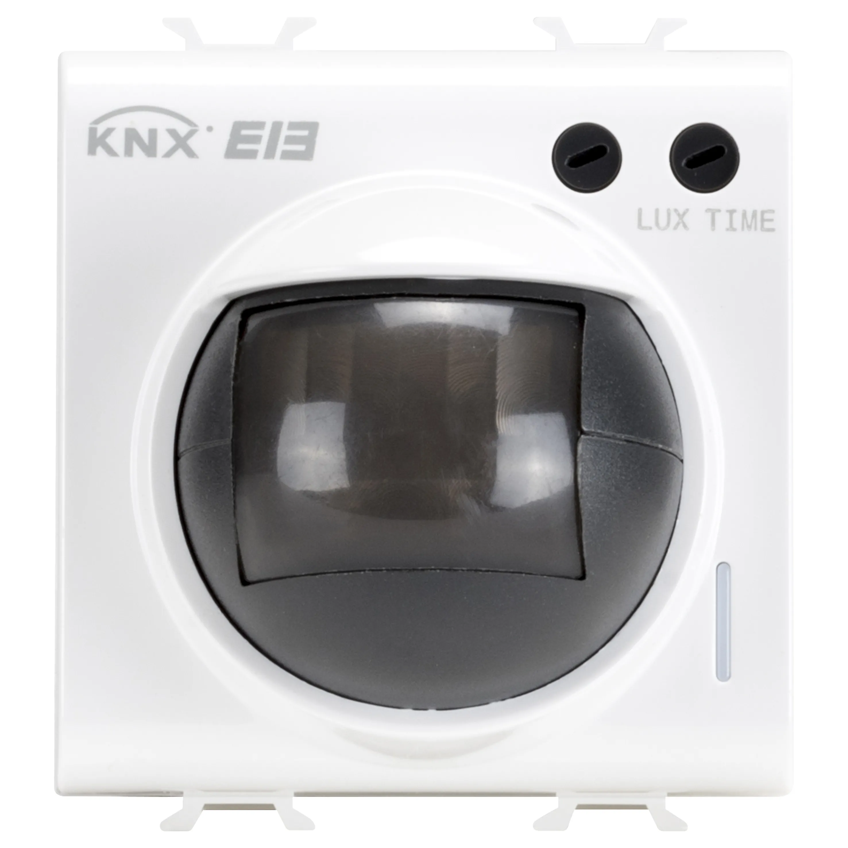Detector, de, miscare, IR, cu, senzor, crepuscular, KNX, 2, module, alb, lucios,, Gewiss, Chorus, GW10786